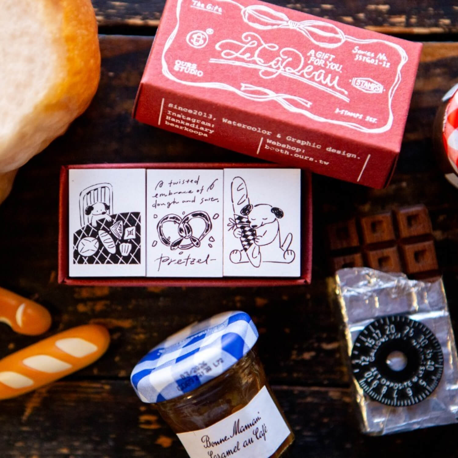 OURS "The Gift" Bread Dog Stamp