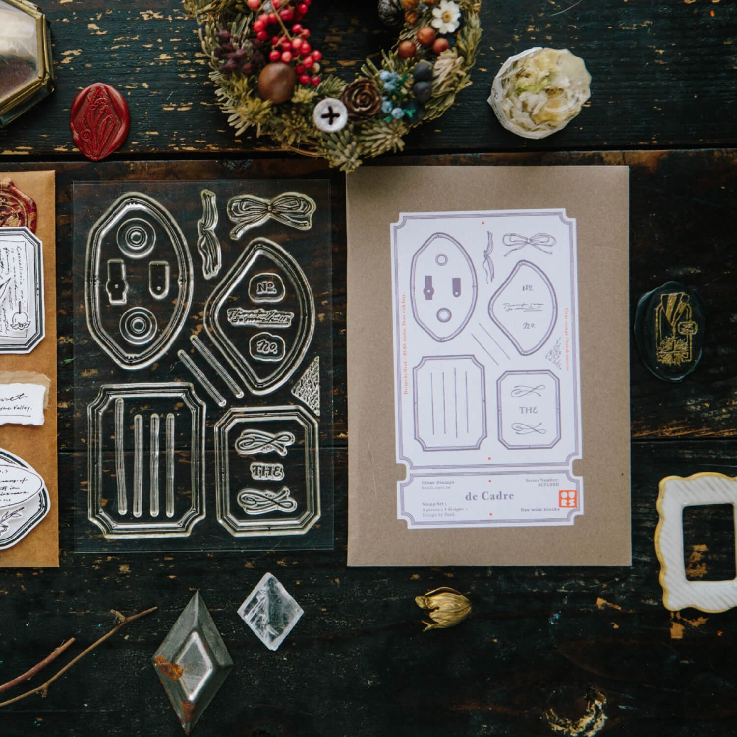 OURS de Cadre Clear Stamp Sheet