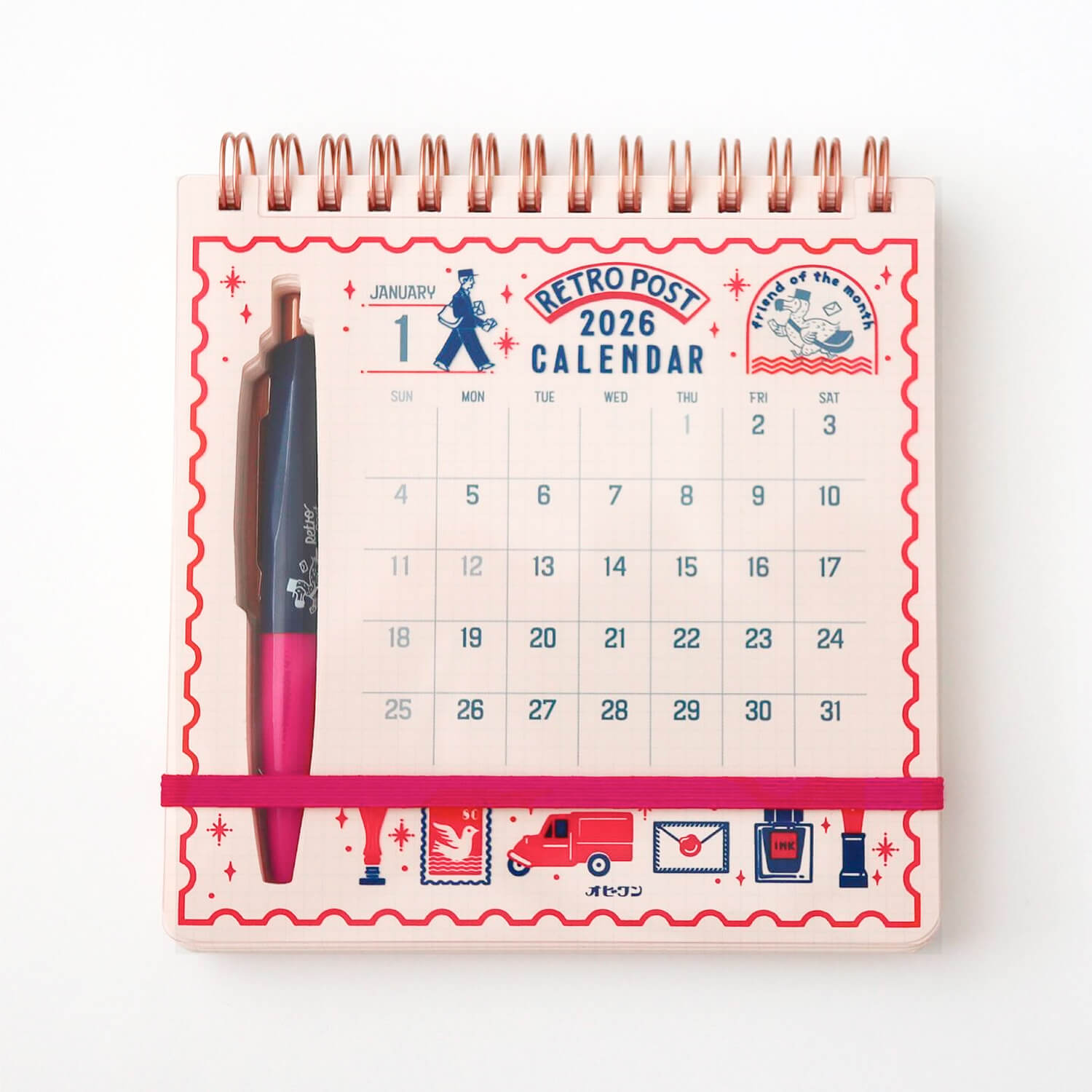 Ob1toy 2026 Scribble Calendar (with Pen)