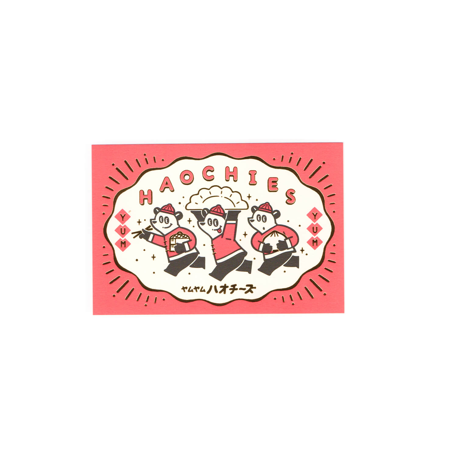 Ob1toy Foil Postcard – Haochi Restaurant