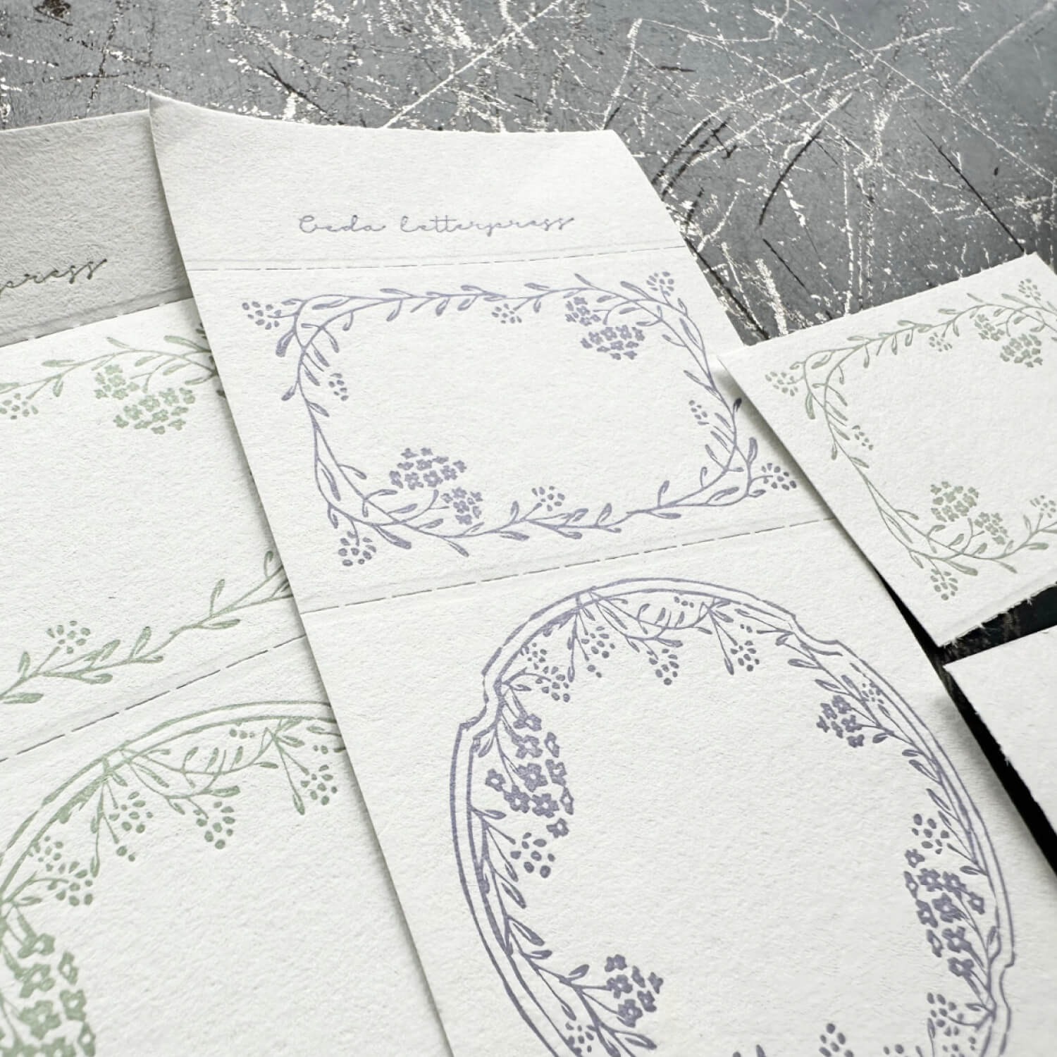 Oeda Letterpress 3-Pattern Label Book