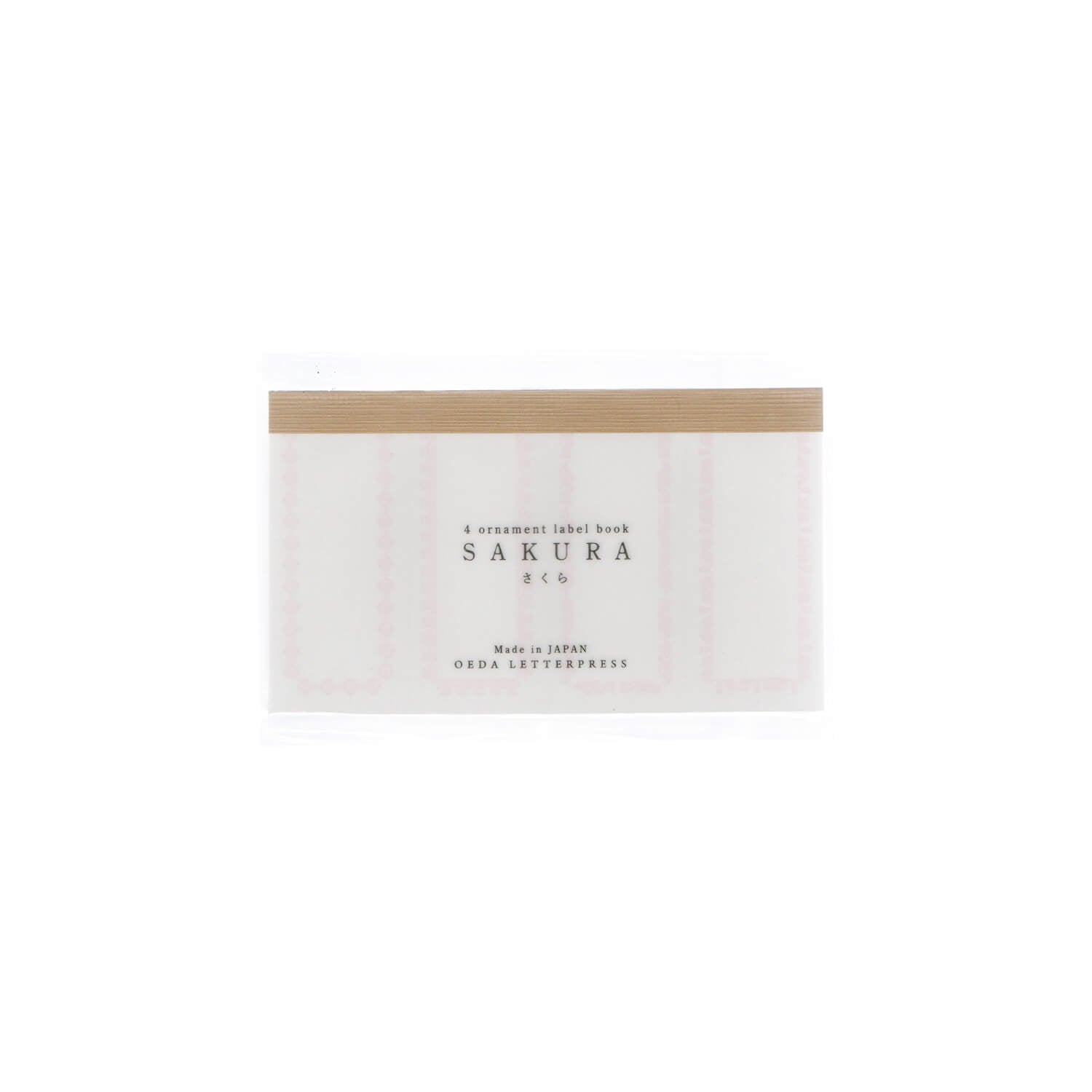Oeda Letterpress Framed label Book