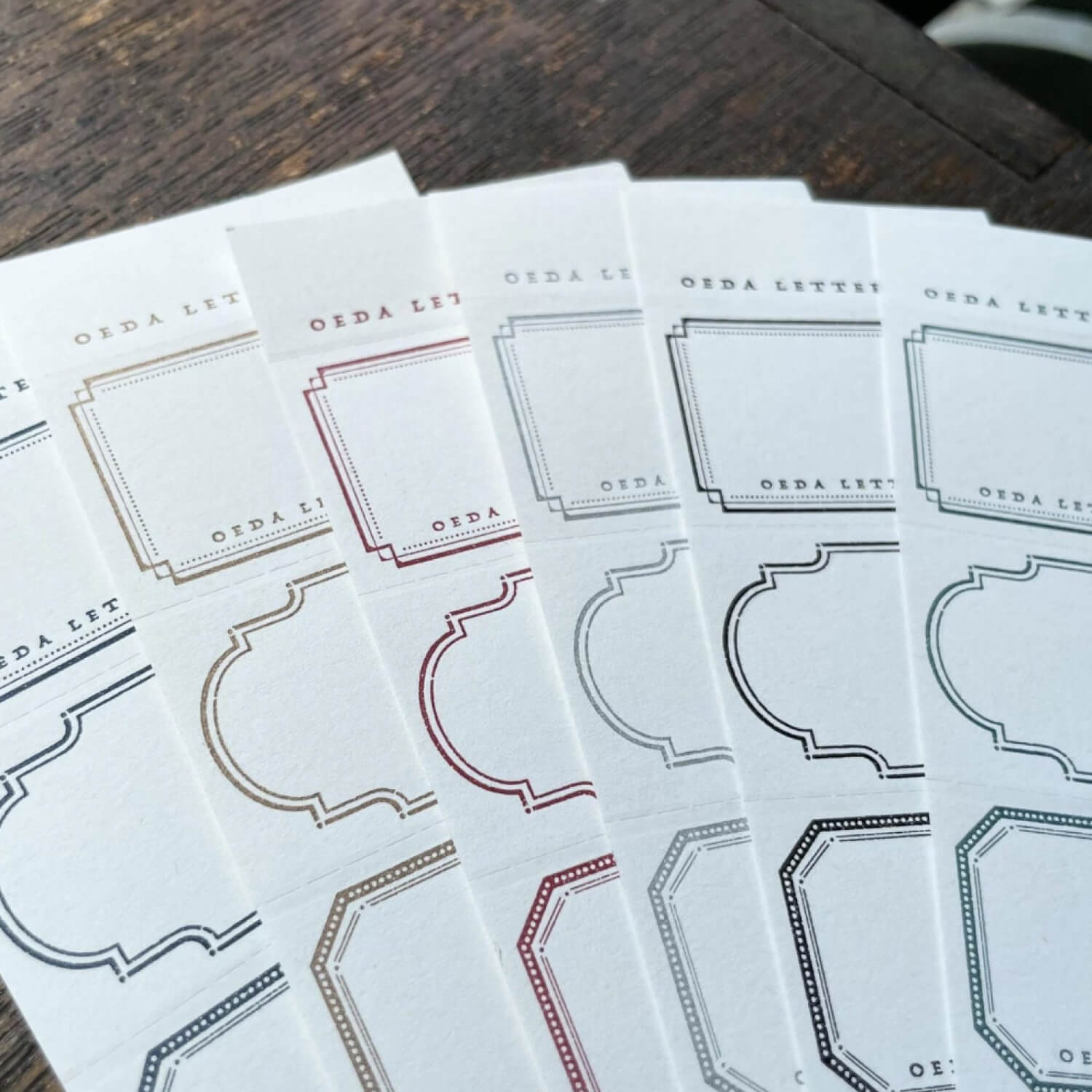 Oeda Letterpress Memo Pad - Frame