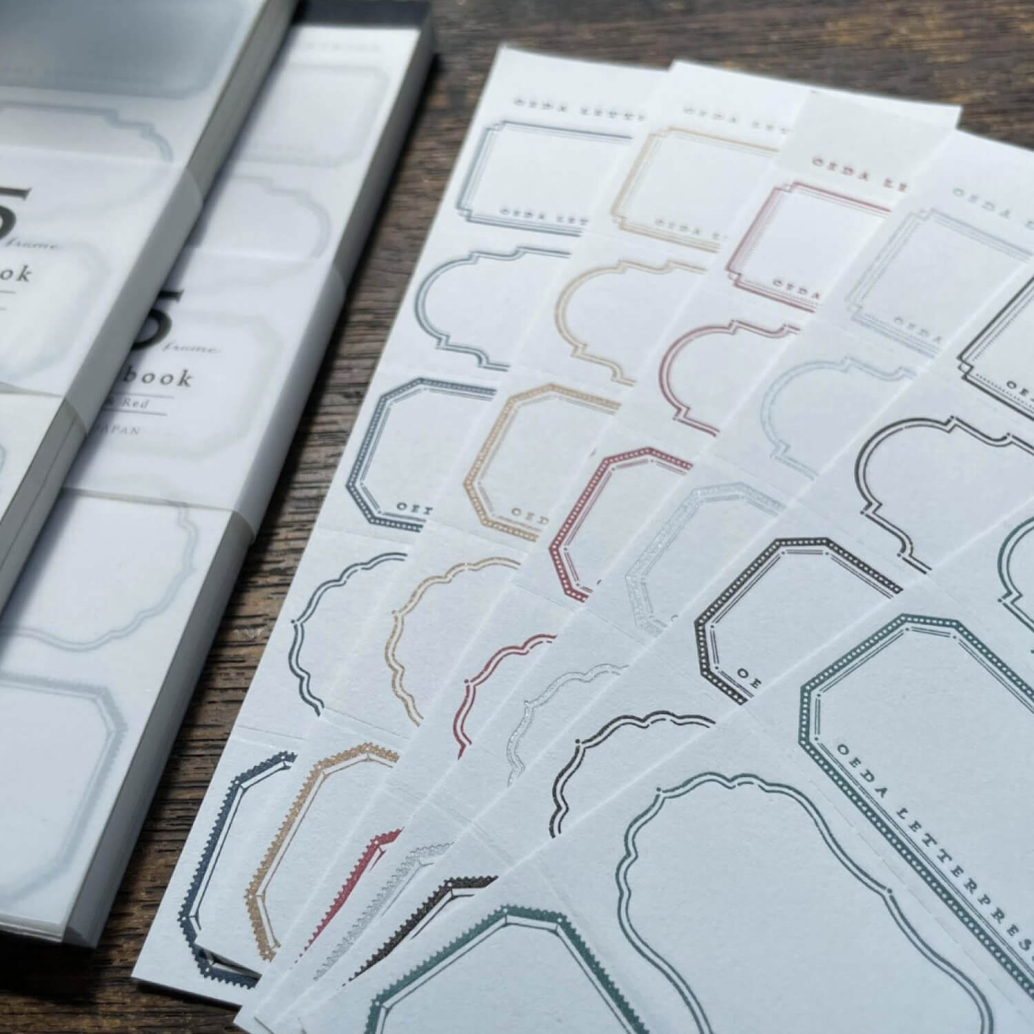Oeda Letterpress Memo Pad - Frame