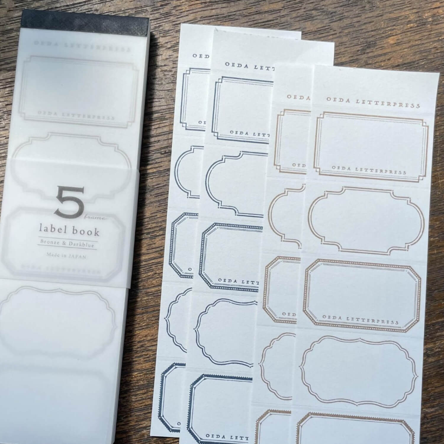 Oeda Letterpress Memo Pad - Frame