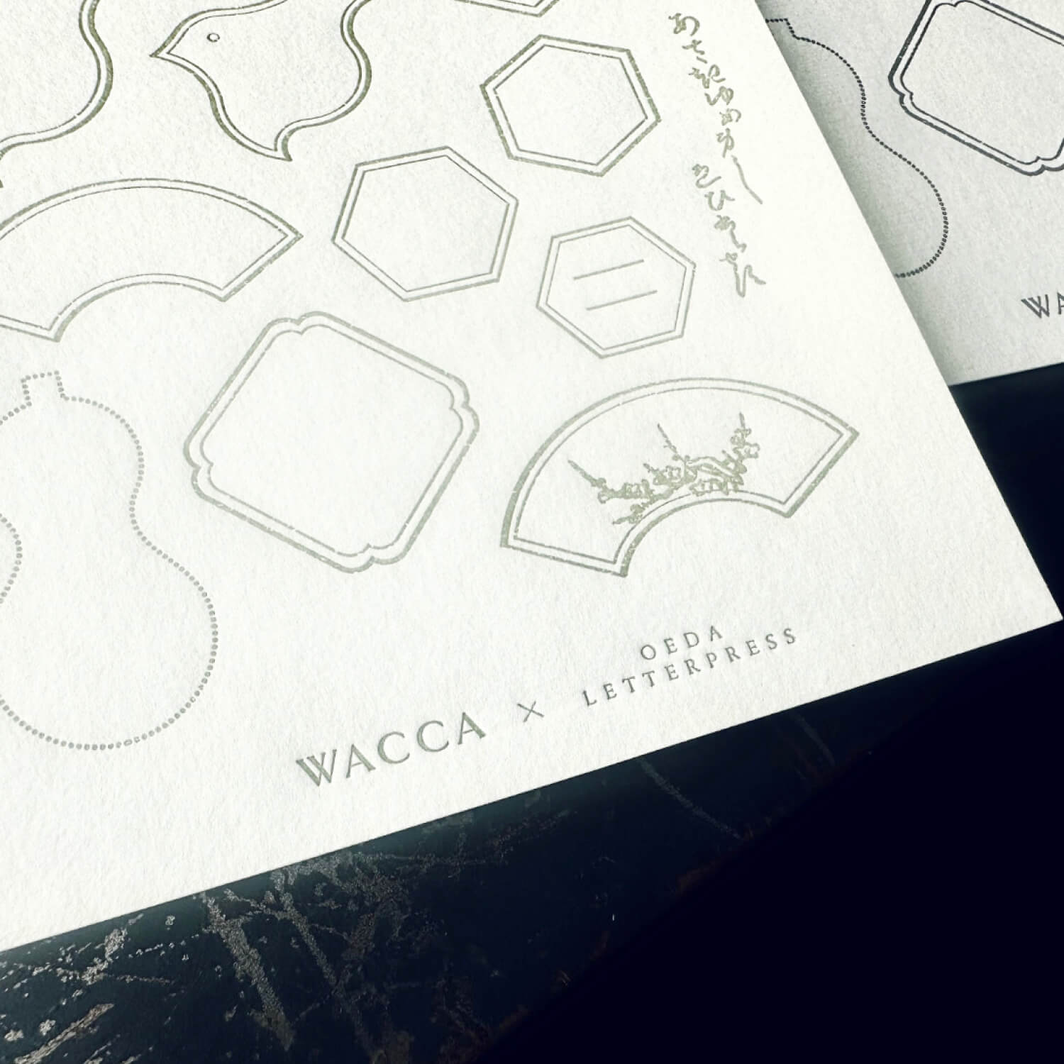 Oeda Letterpress x WACCA JAPAN EDO Frame Sticker Sheet