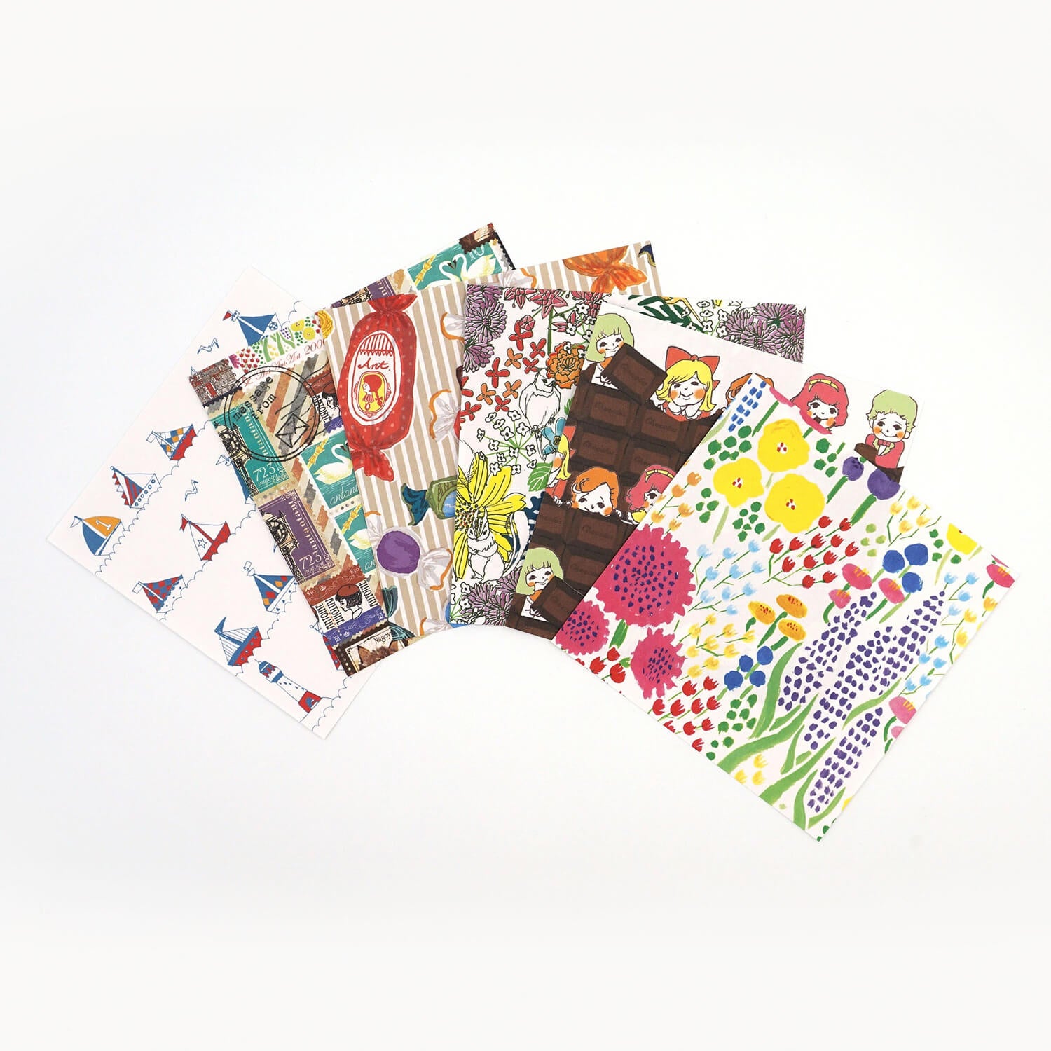 Origami Mini Paper Set – Floral & Candy (60 sheets)