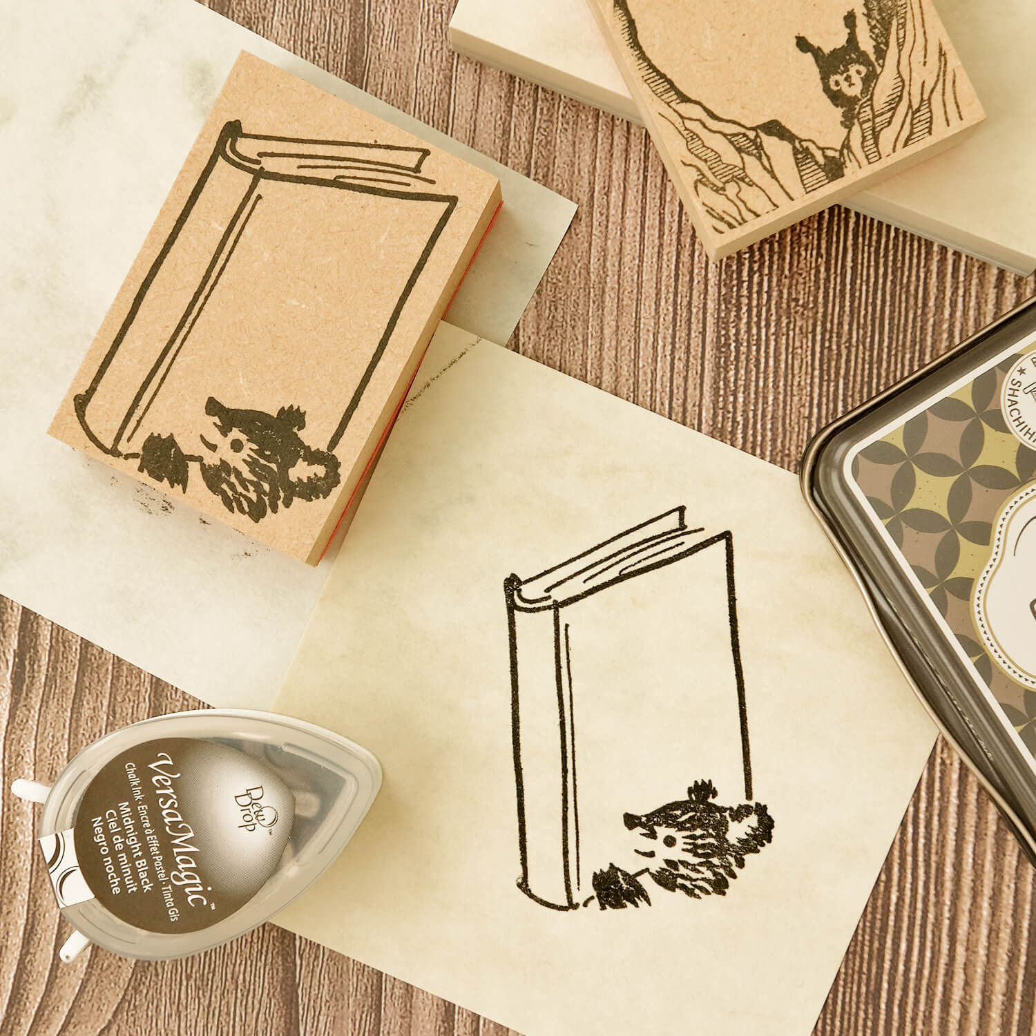 Osoblanco Frame Rubber Stamp - Books & Bear