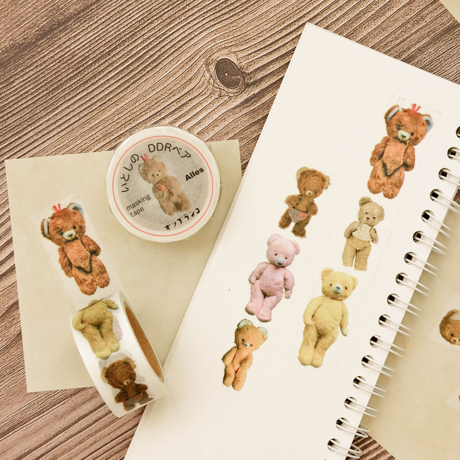 Osoblanco Masking Tape - Beloved DDR Bears - Full Body