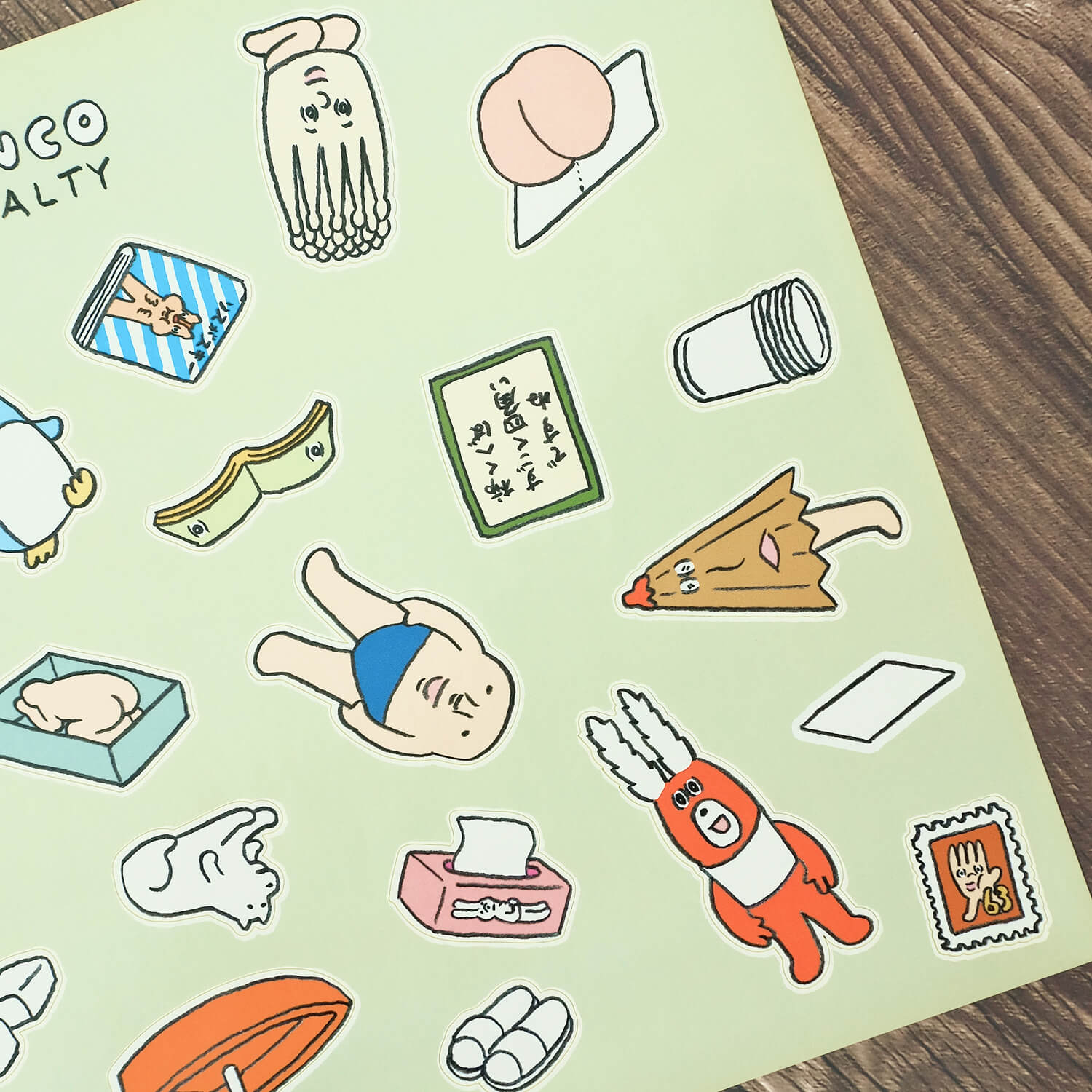 Osoblanco x Makomo A4 Sticker Sheet - Paper Things