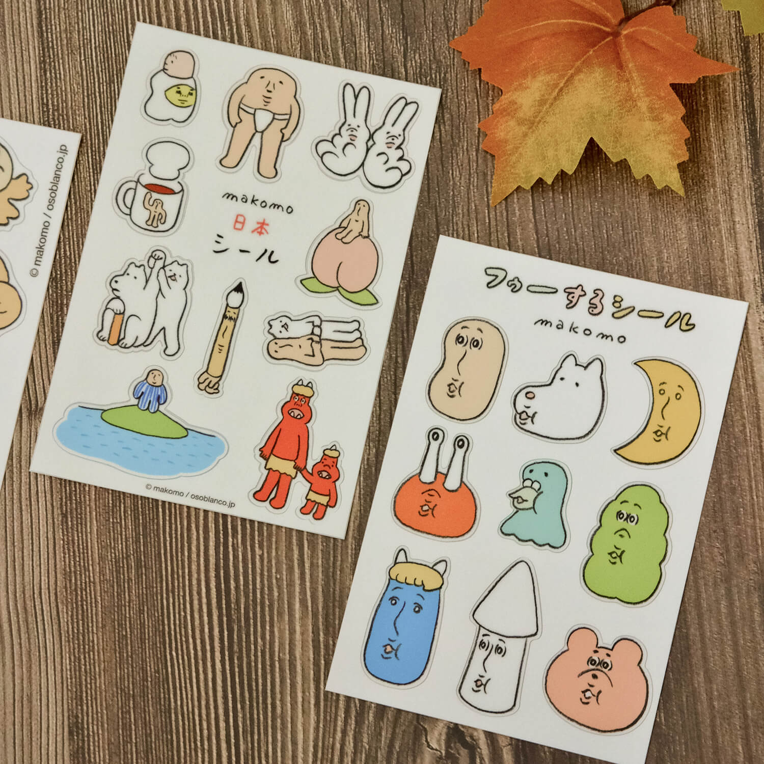 Osoblanco x Makomo A6 Sticker Sheet
