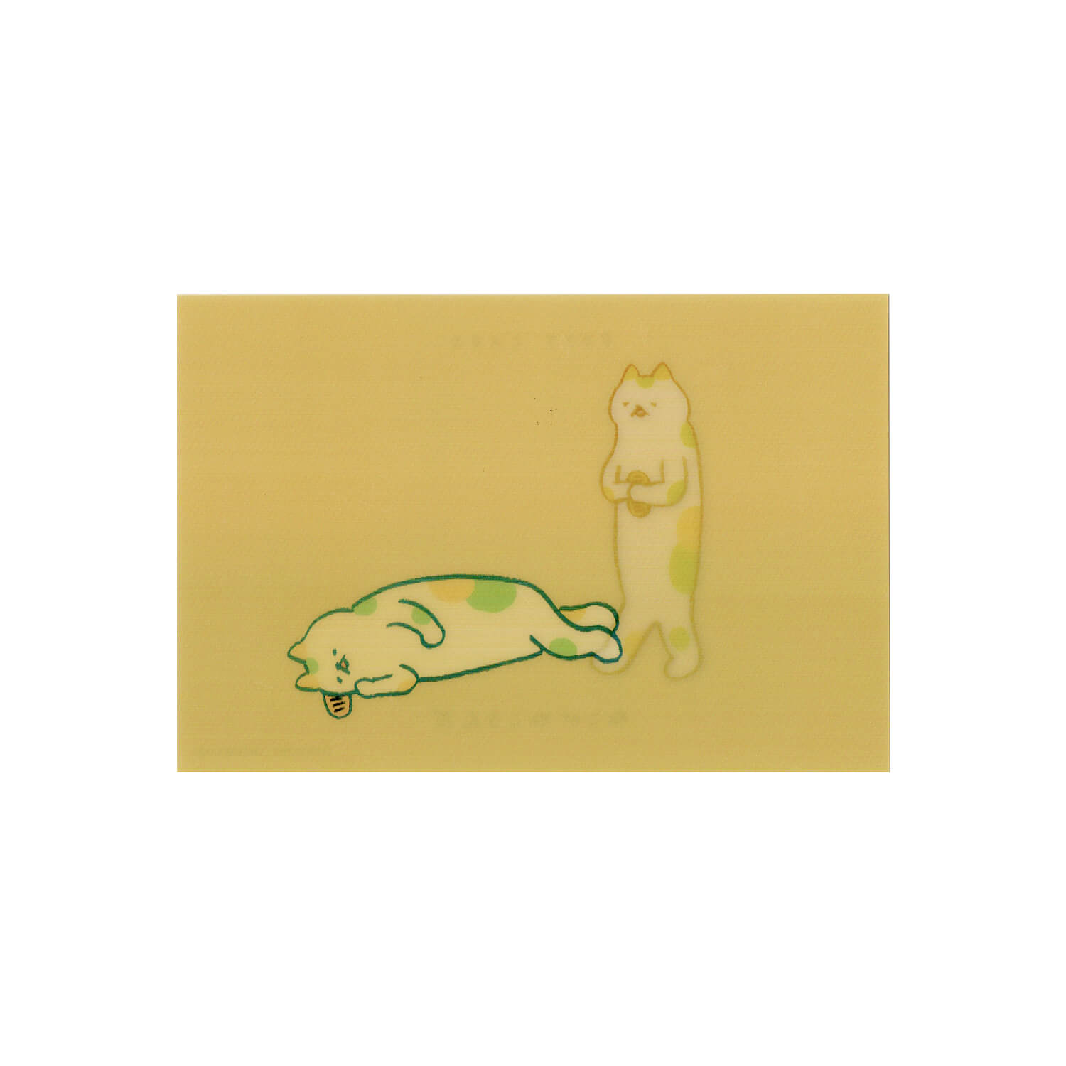 Osoblanco x Makomo Lenticular Postcard - The Cat Rolled Over