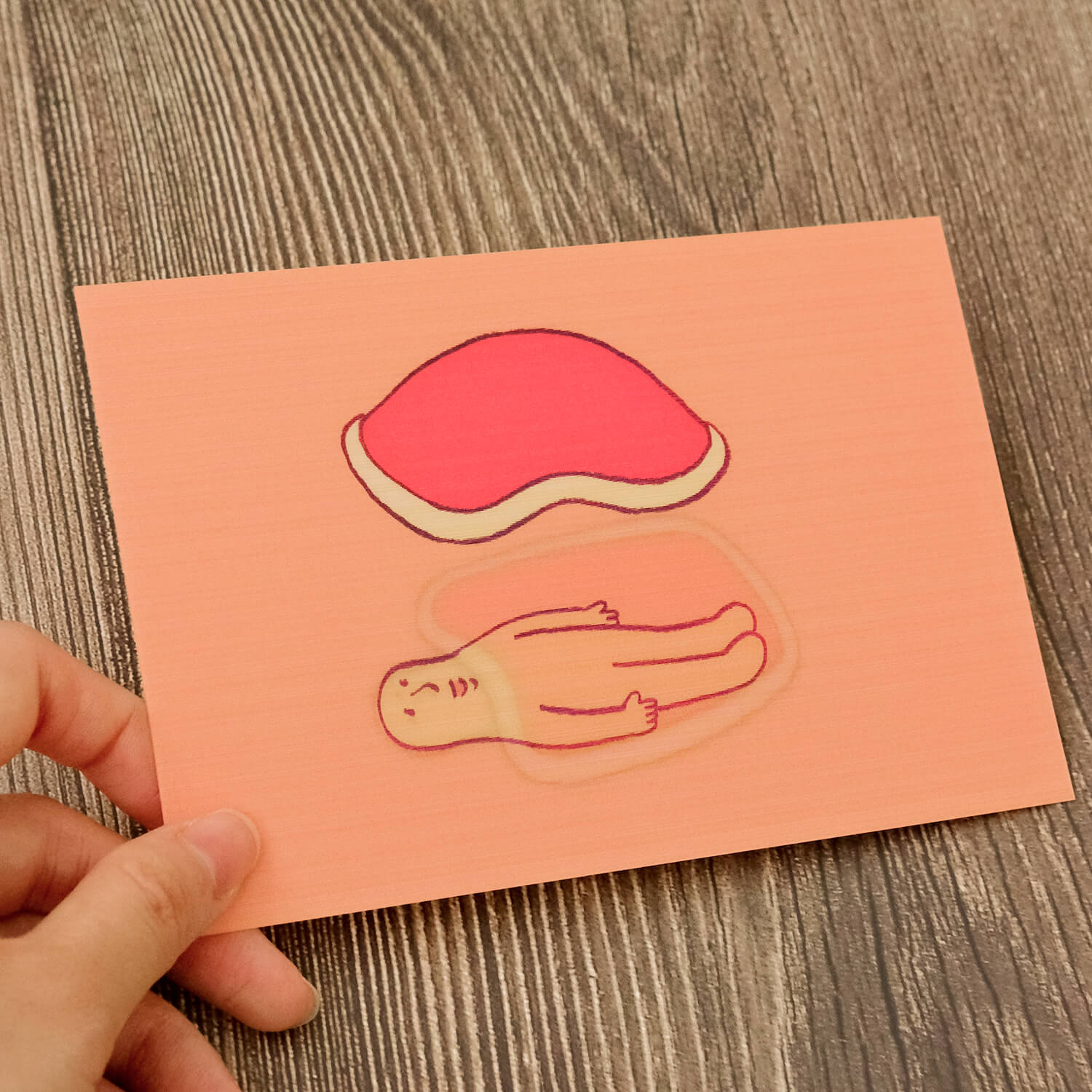 Osoblanco x Makomo Lenticular Postcard - The Futon Flew