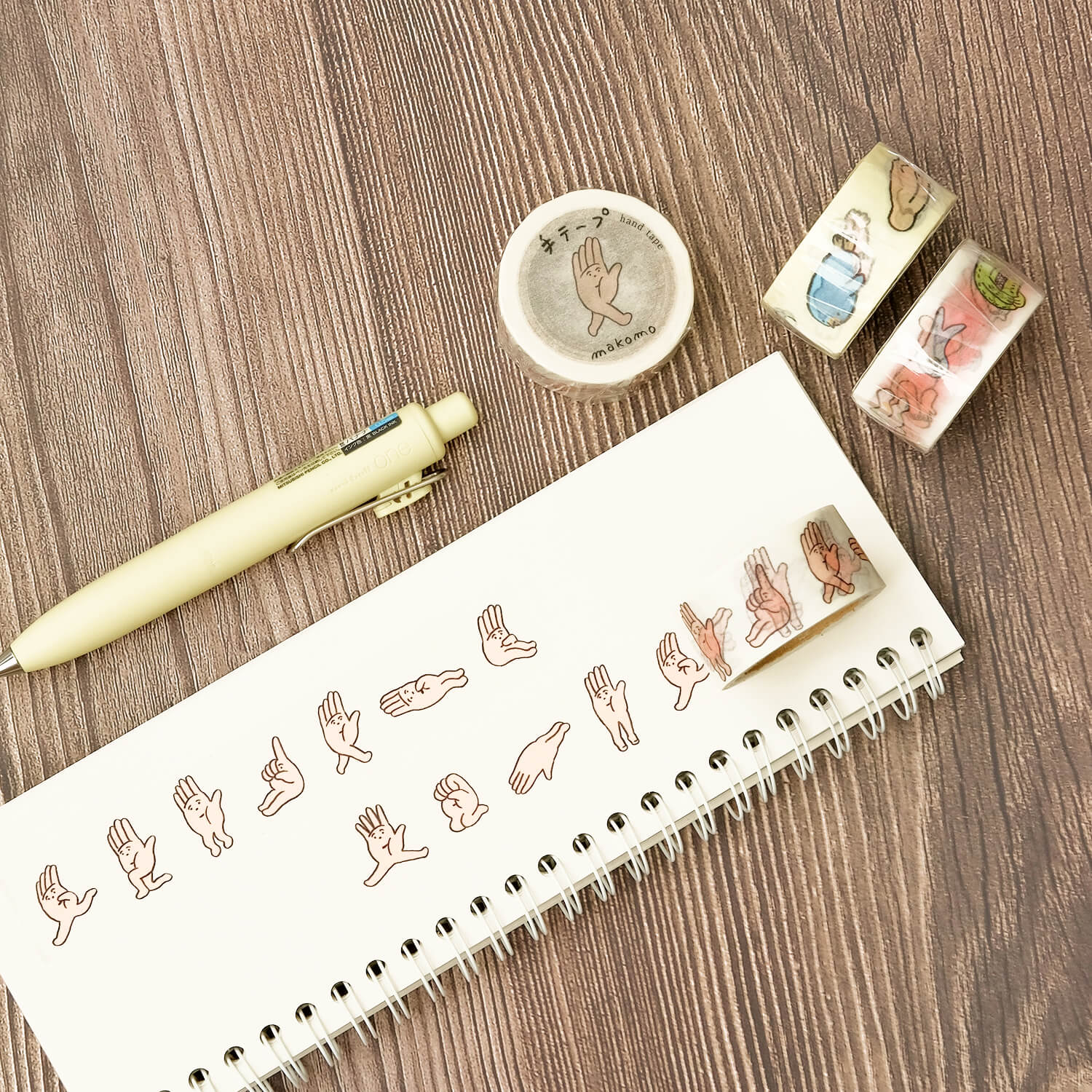 Osoblanco x Makomo Masking Tape - Hands