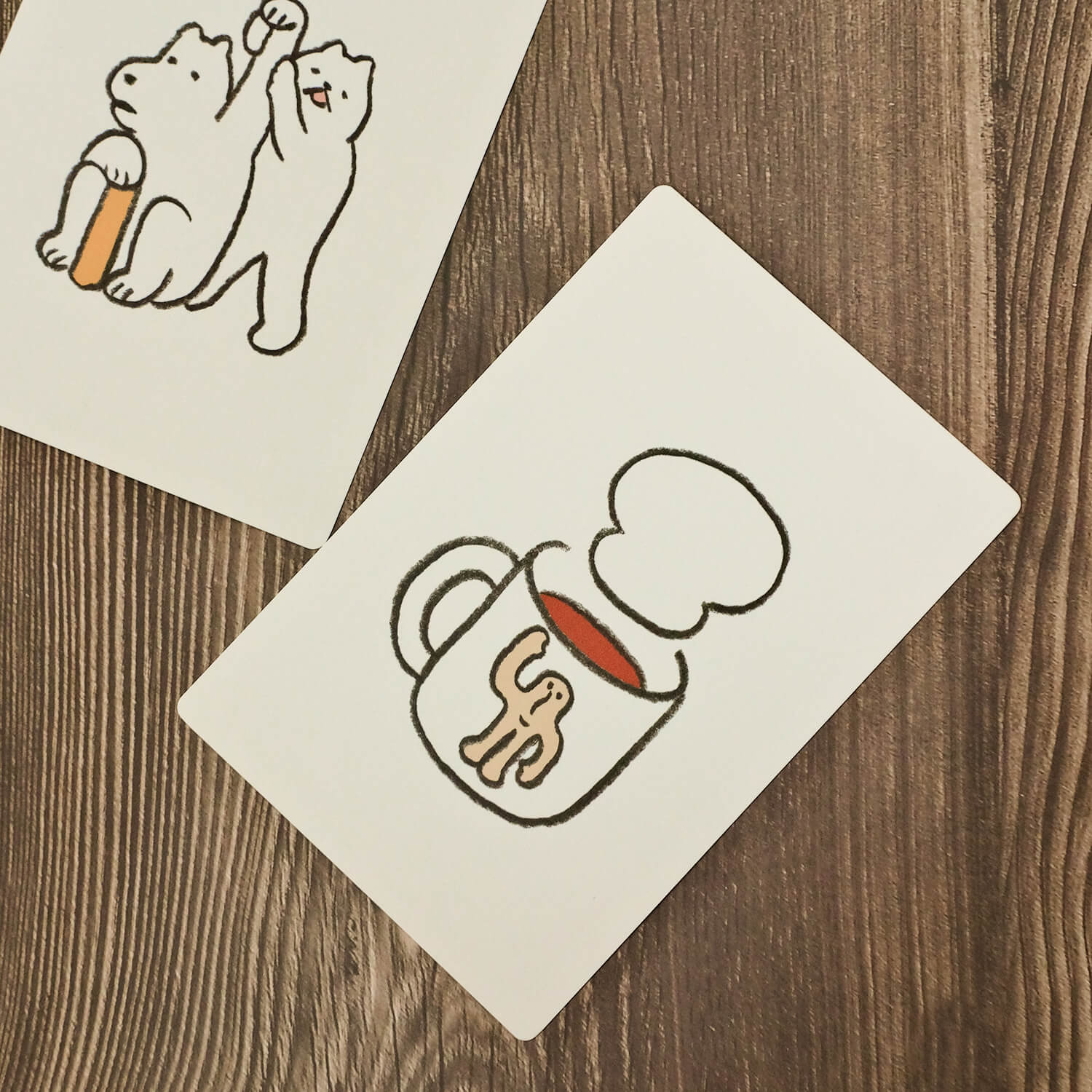 Osoblanco x Makomo Postcard - Hot Drink