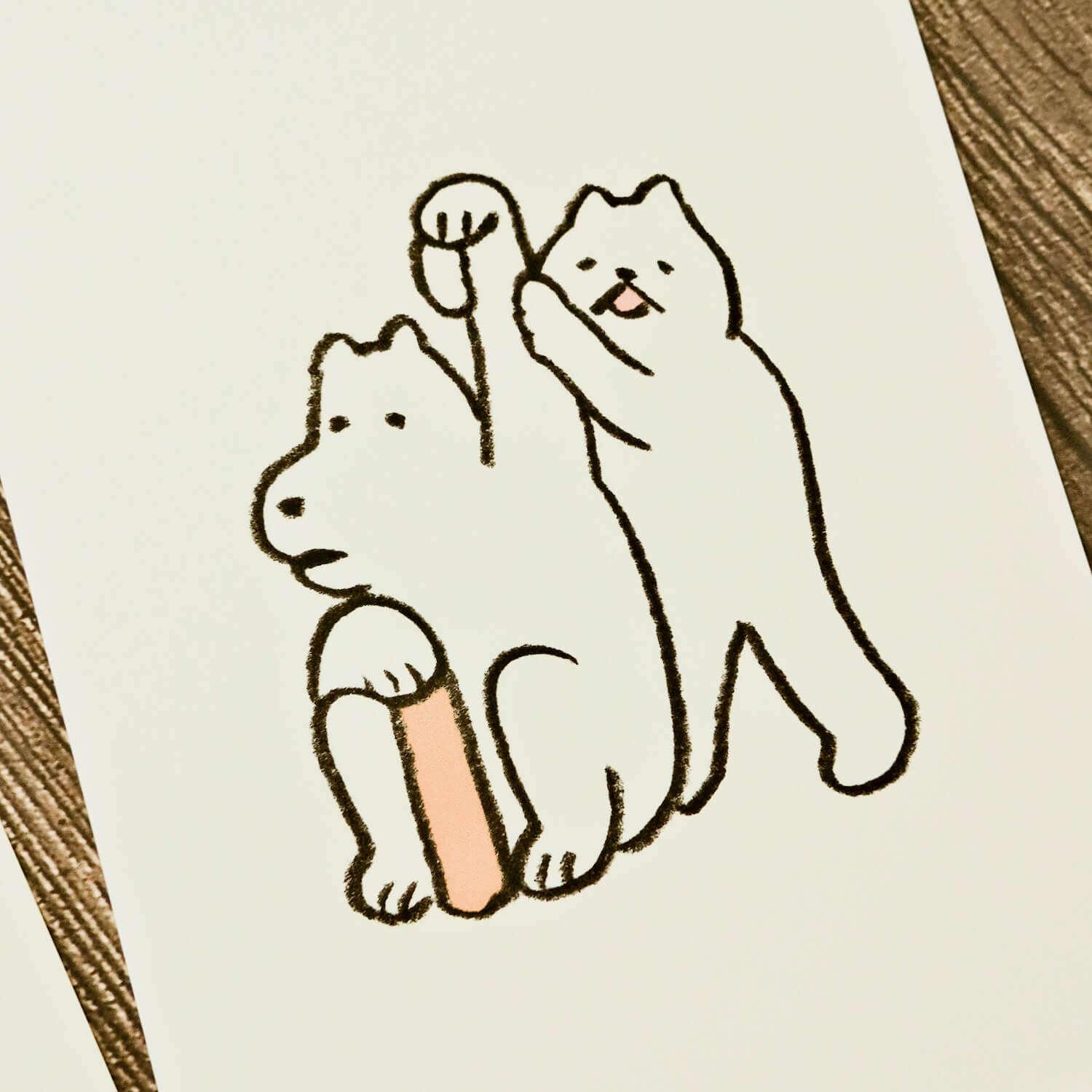 Osoblanco x Makomo Postcard - Lucky Dog