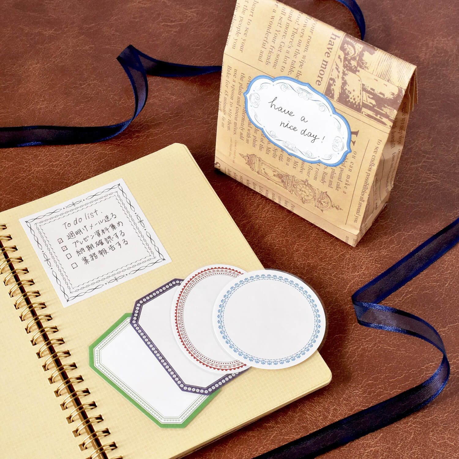 Papier Platz Flake Sticky Notes – Classic Frame