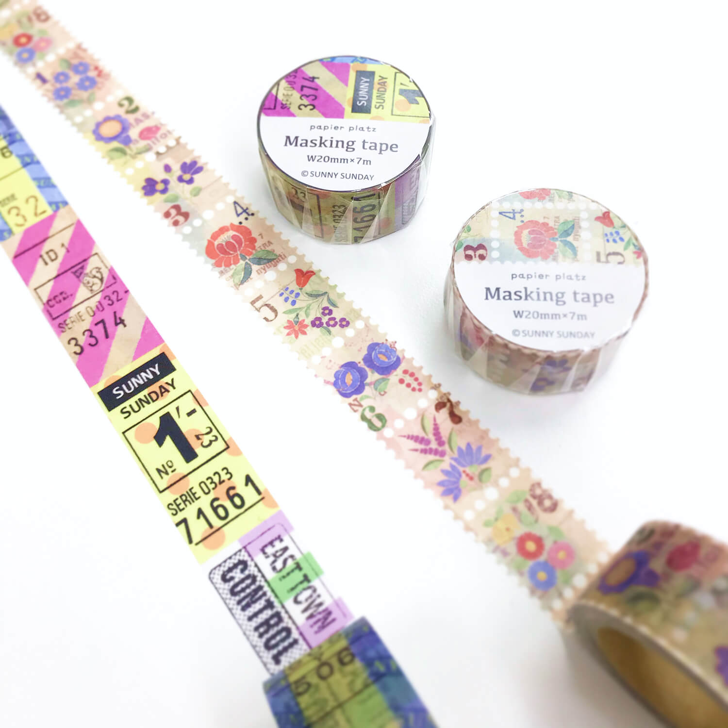 Papier Platz Sunny Sunday Masking Tape – Kalocsa
