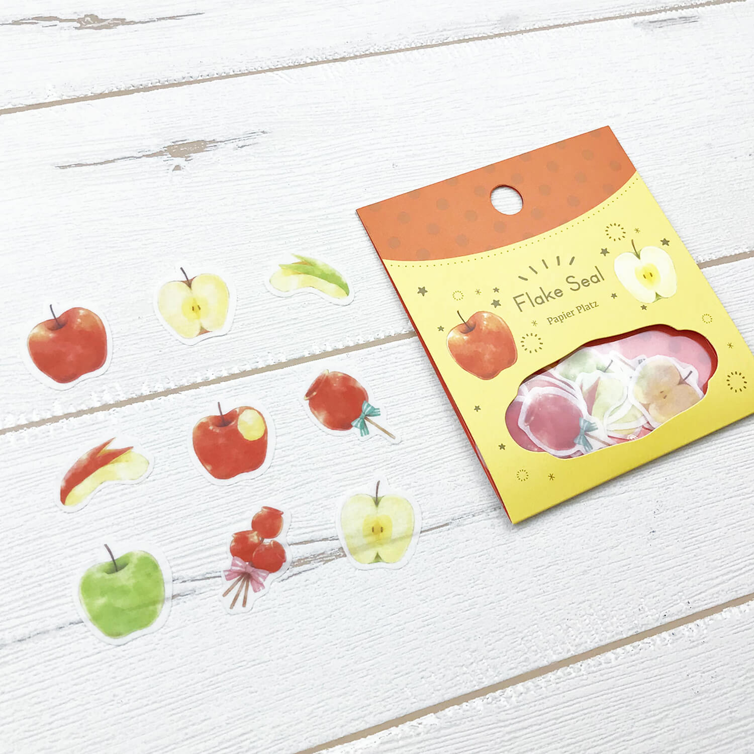 Papier Platz x Moriyue Flake Stickers – Apple