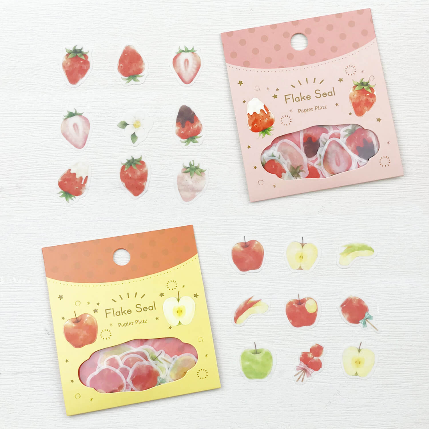 Papier Platz x Moriyue Flake Stickers – Apple
