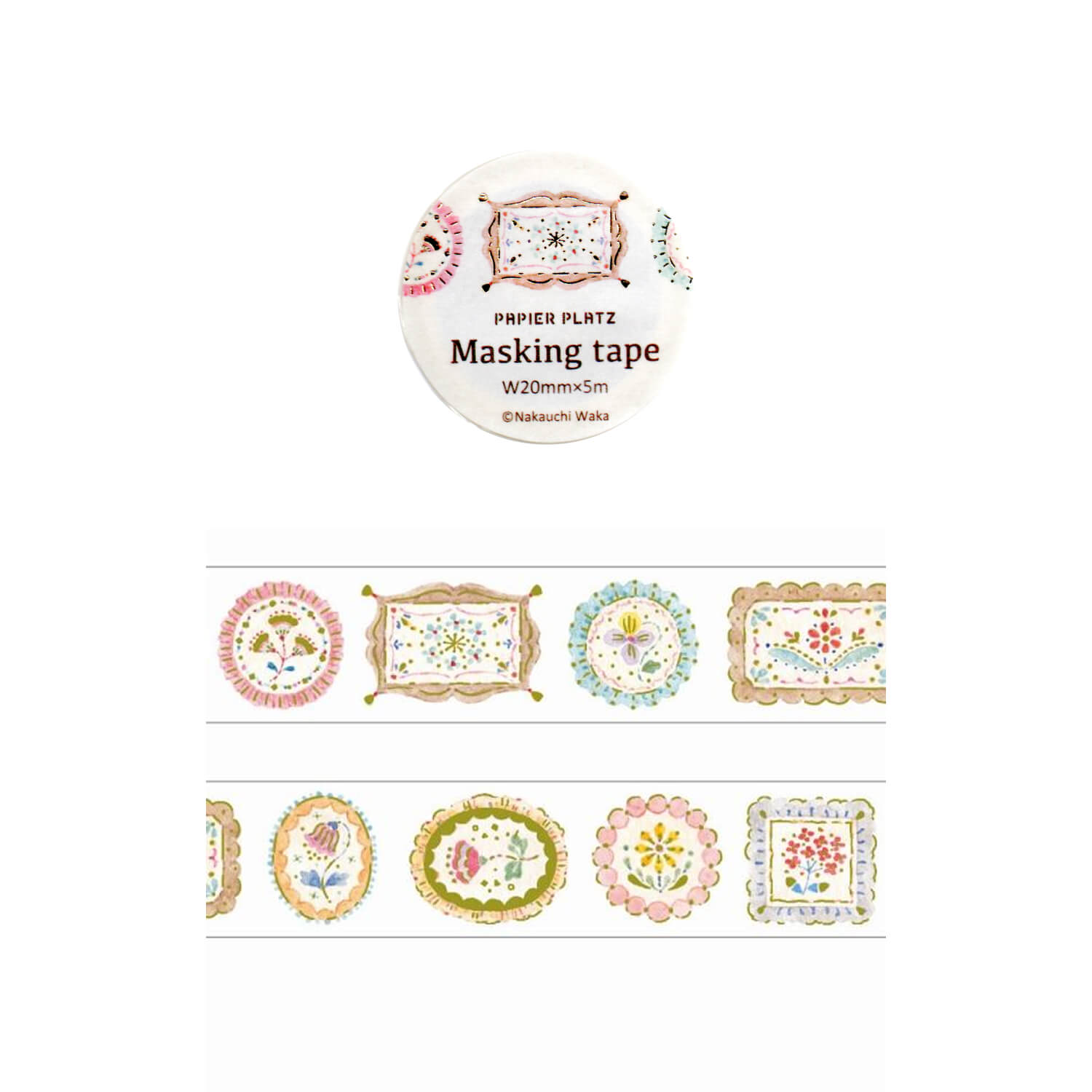Papier Platz x Nakauchi Waka Washi Tape – Flower Label