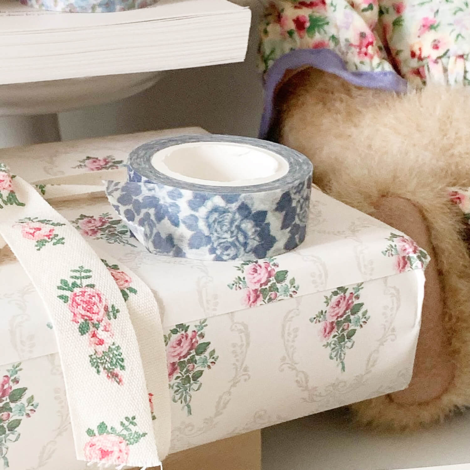 Popo Factory Antique Rose Masking Tape