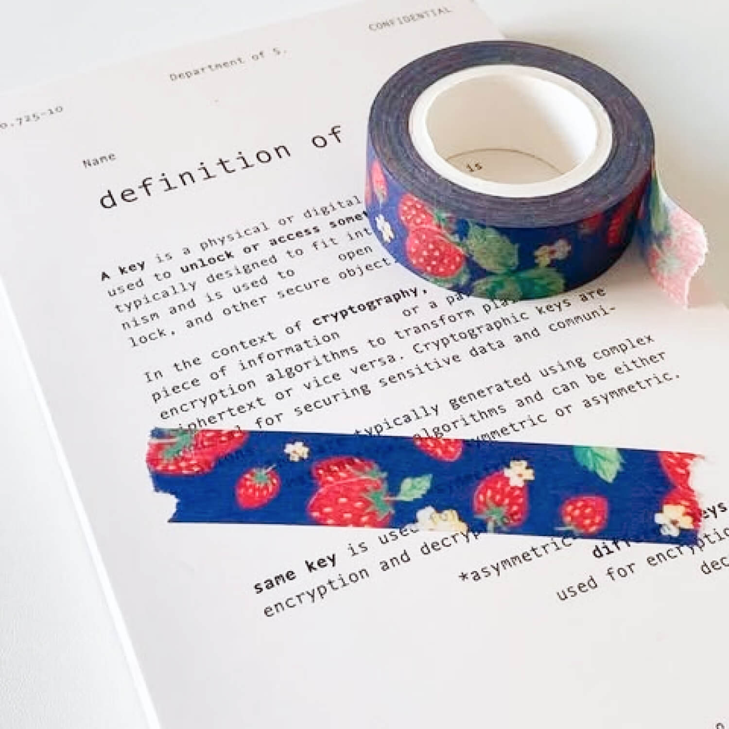 Popo Factory Autumn Berry Masking Tape