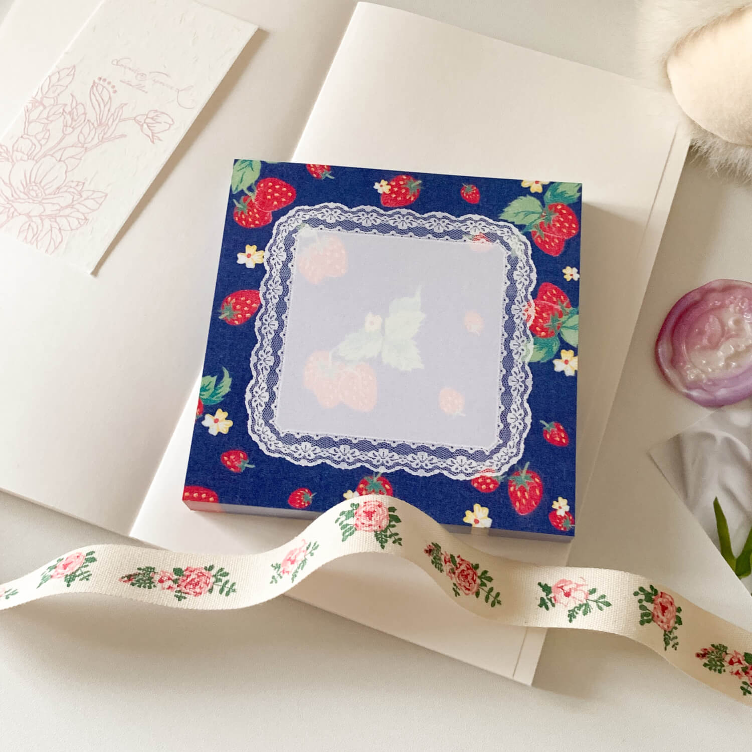 Popo Factory Autumn Berry Mini Memo Pad