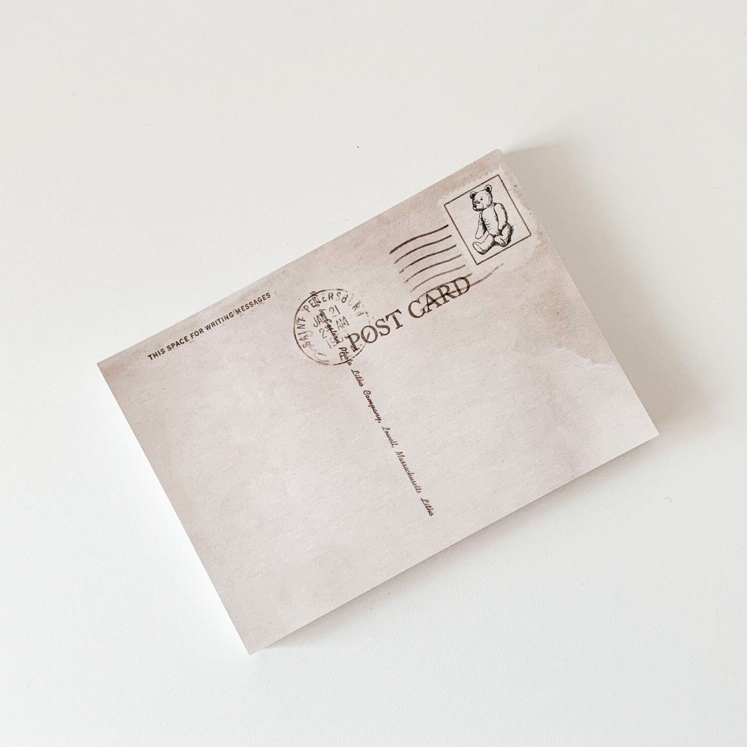 Popo Factory Teddy Postcard Memo Pad