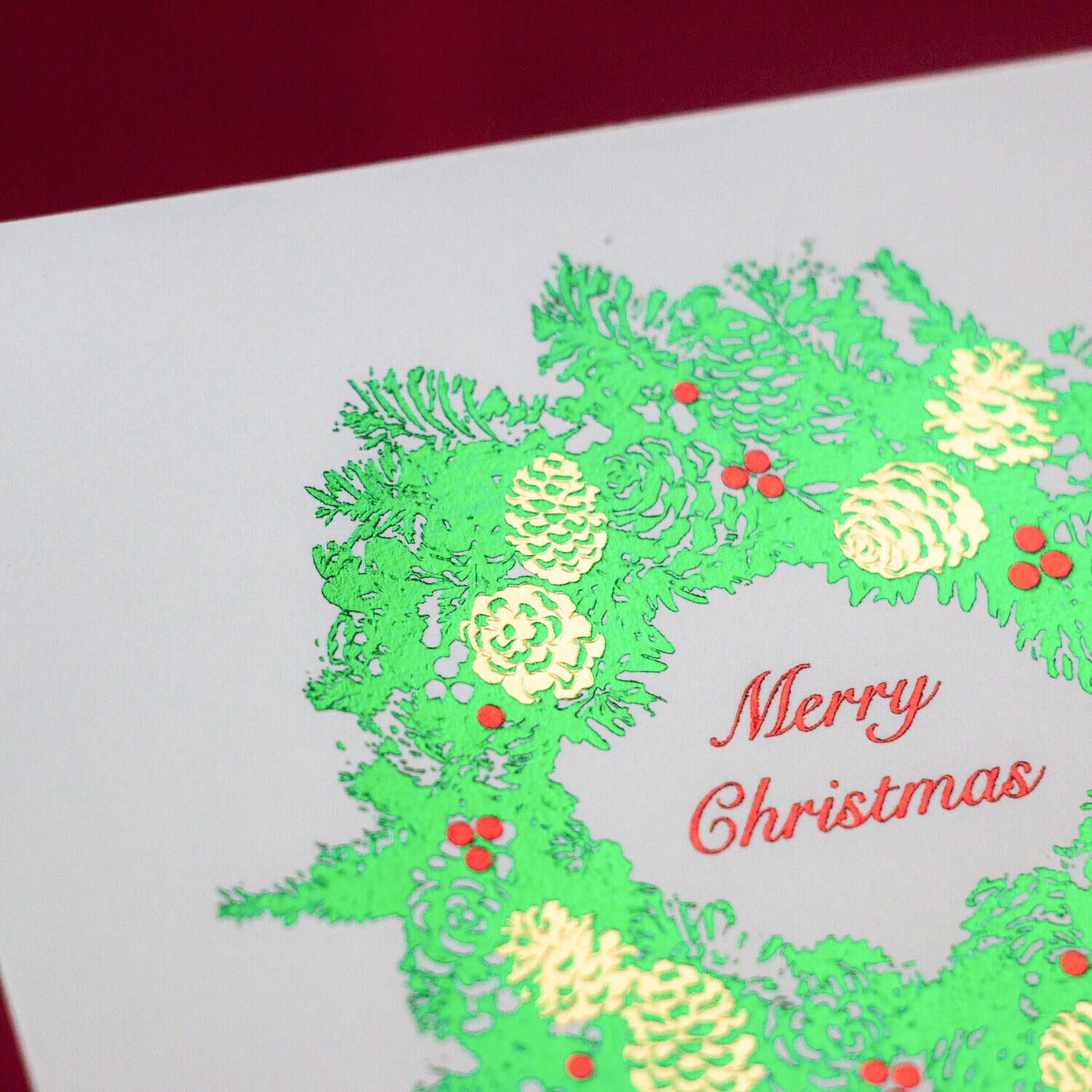Rokkaku Christmas Collection Post Card - Christmas Wreath