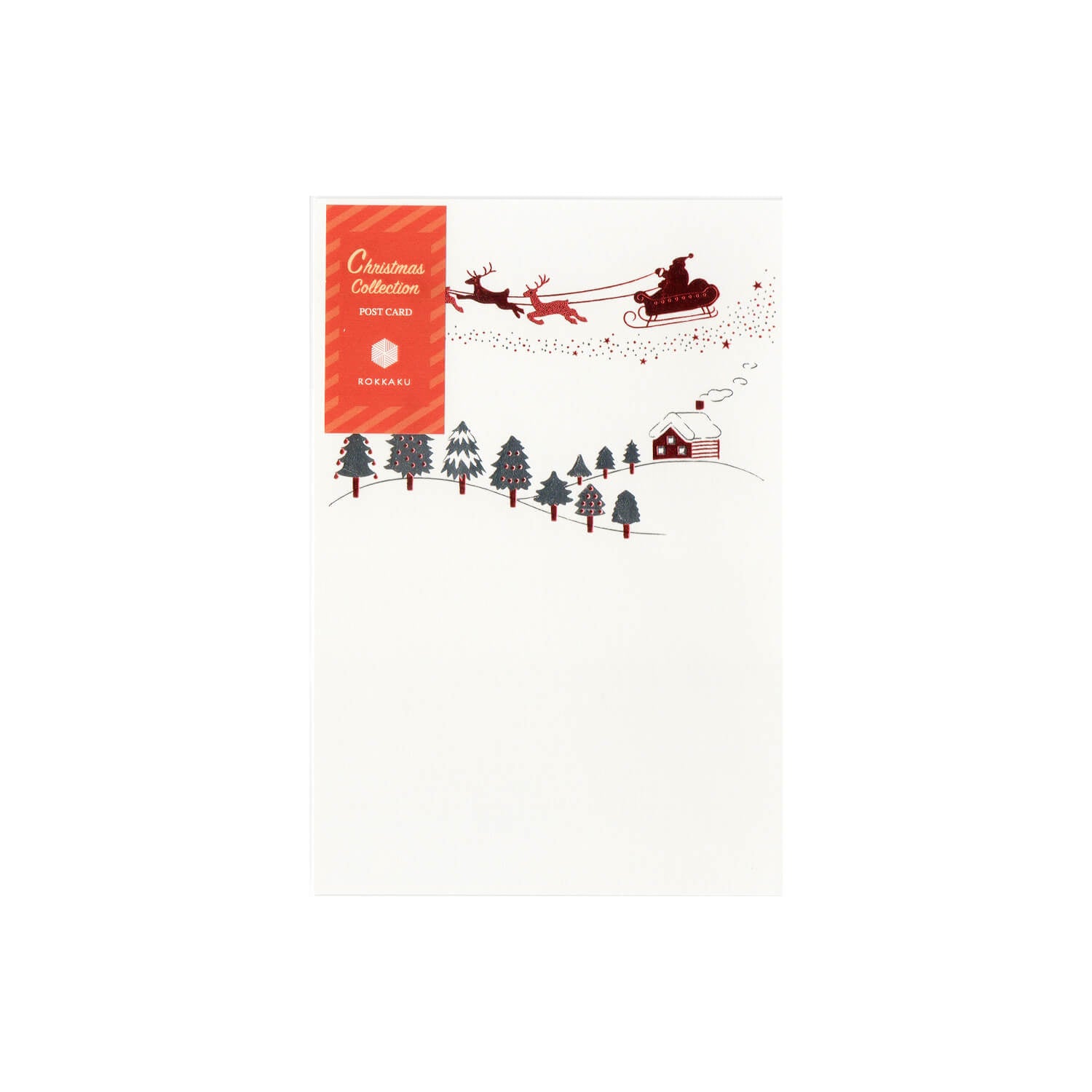 Rokkaku Christmas Collection Post Card - Santa Claus
