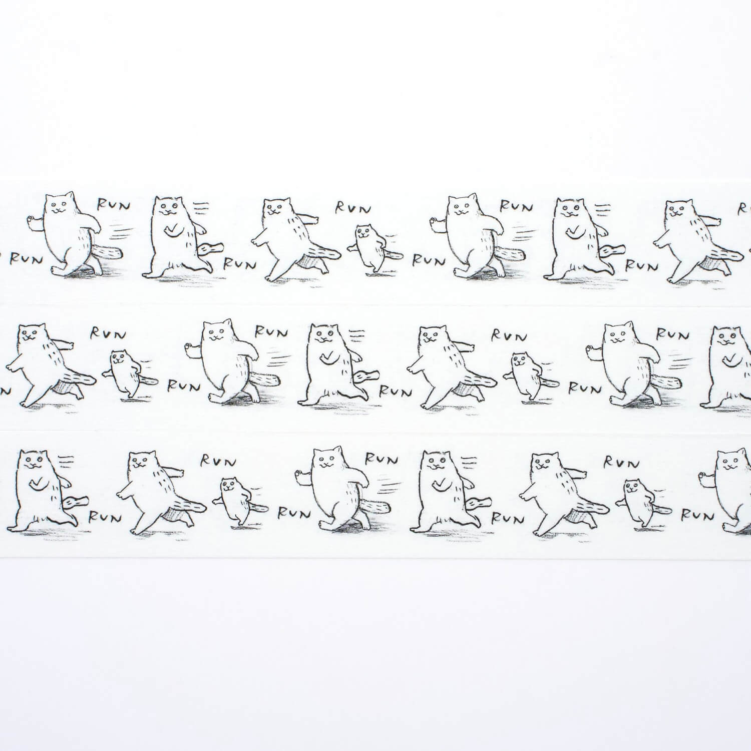 Running Cat Masking Tape