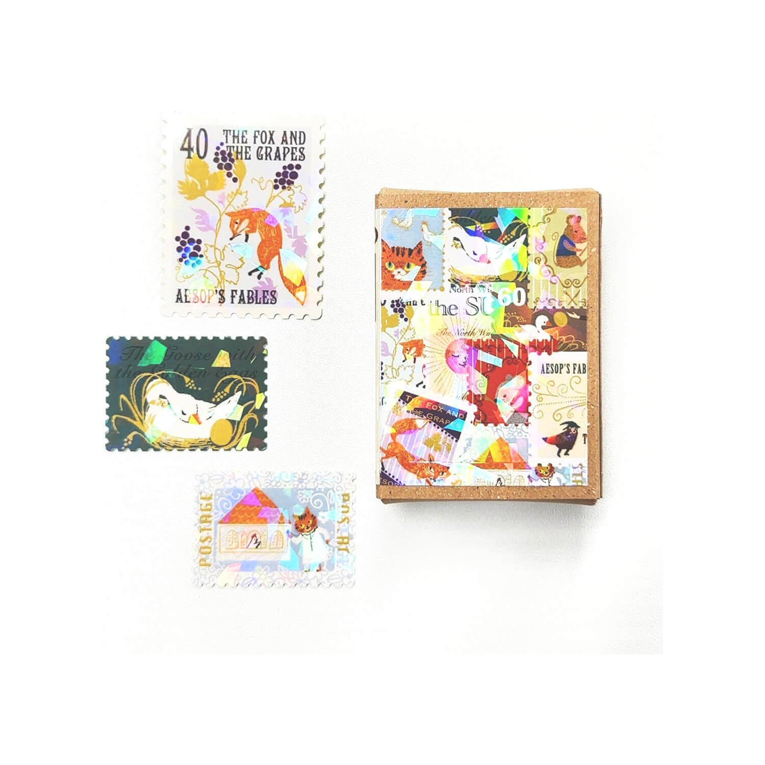 SEAL-DO Gold-Foil Flake Sticker - Aesop’s Fables Vol.1