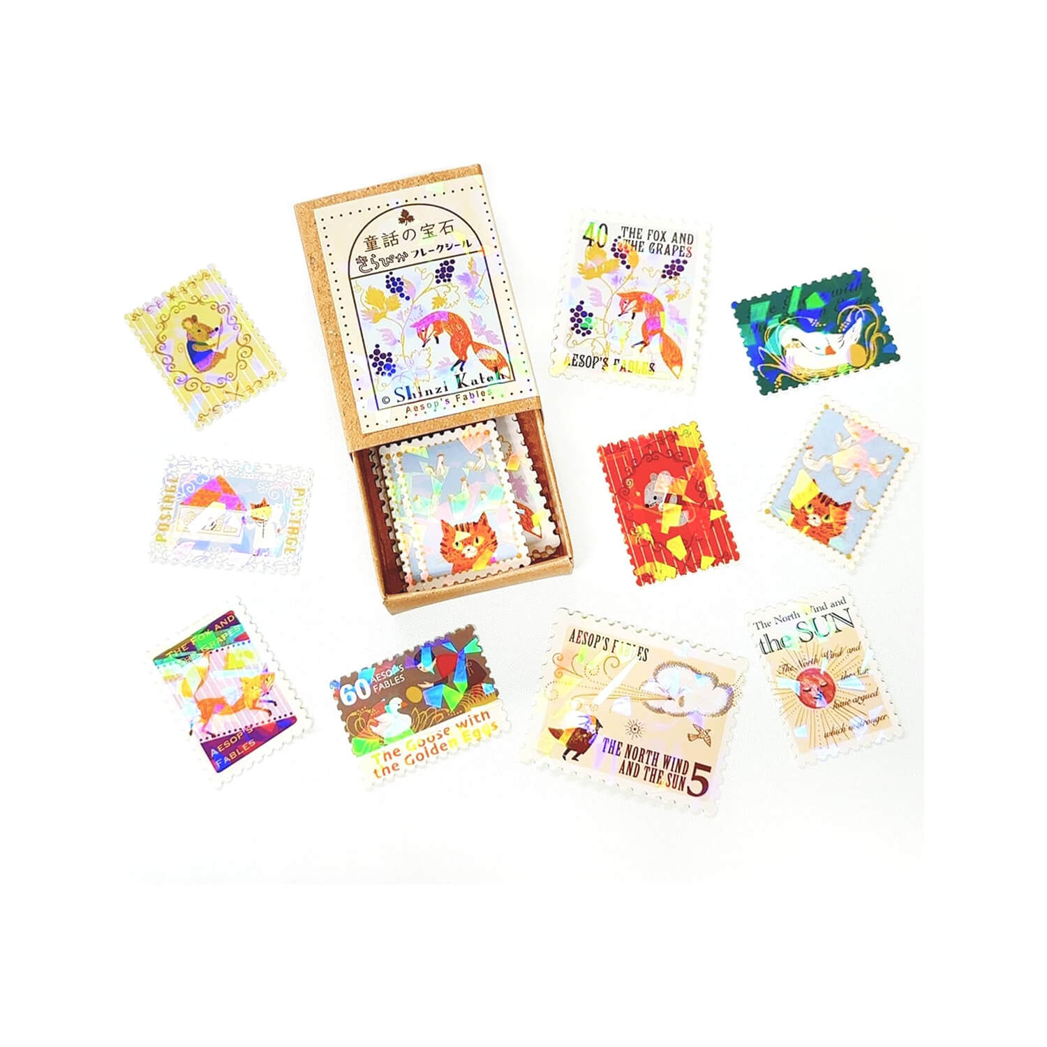 SEAL-DO Gold-Foil Flake Sticker - Aesop’s Fables Vol.1