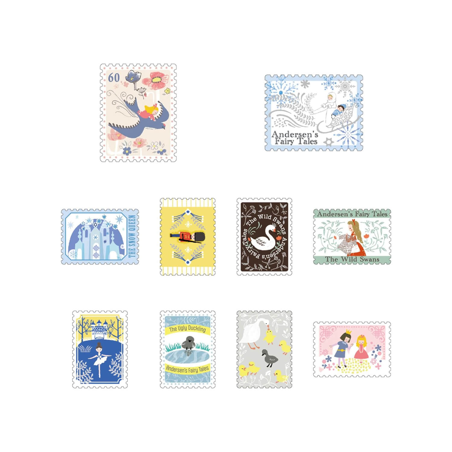 SEAL-DO Gold-Foil Flake Sticker - Andersen’s Fairy Tales Vol.1