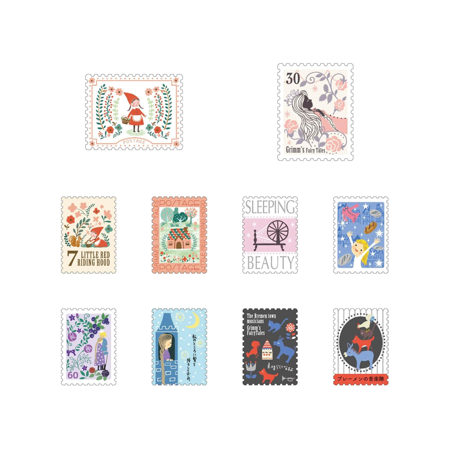SEAL-DO Gold-Foil Flake Sticker – Grimm Fairy Tales Vol. 2