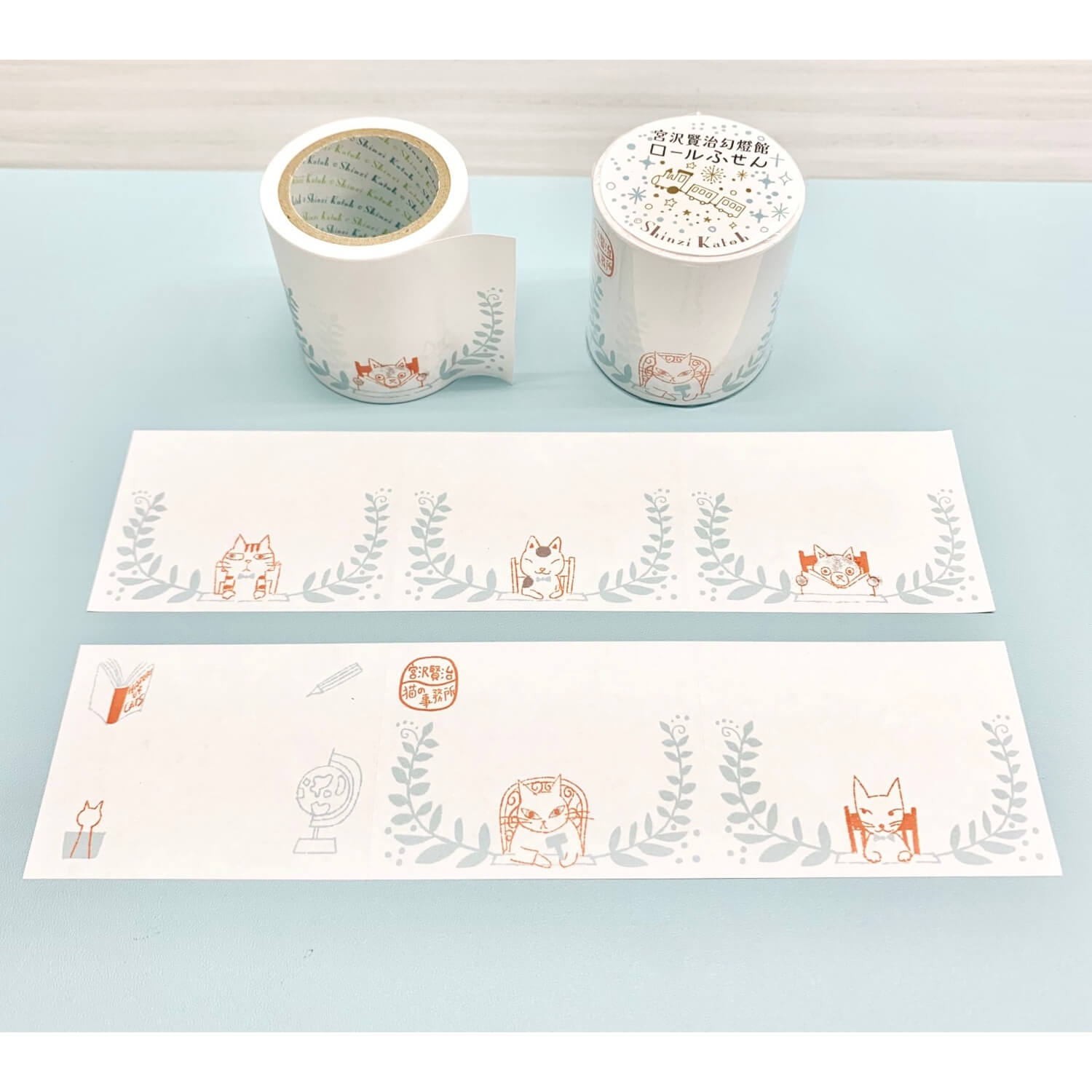 SEAL-DO Shinzi Katoh Sticky Notes Roll - Cat Office