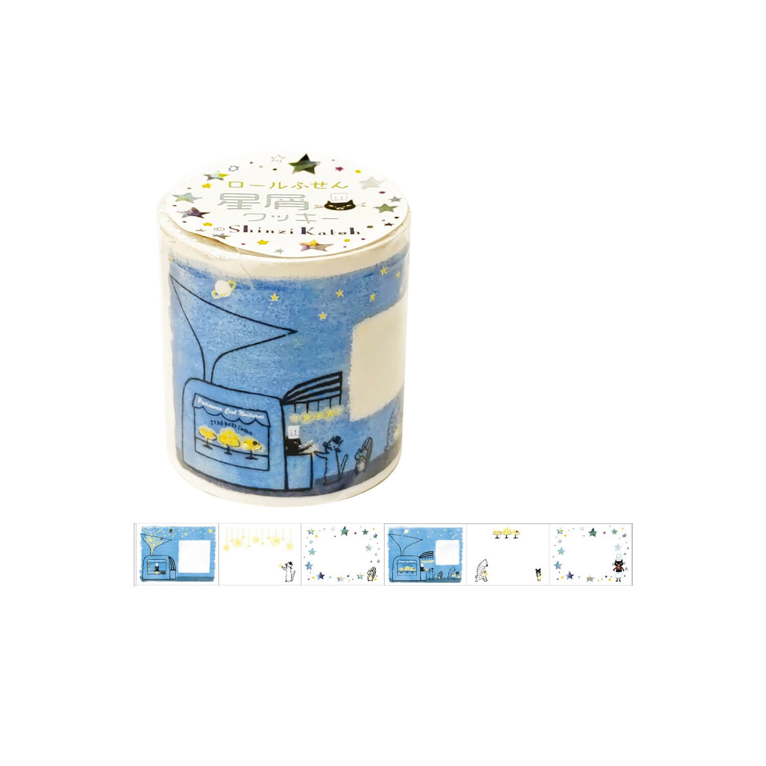 SEAL-DO Shinzi Katoh Sticky Notes Roll - Stardust Cookies