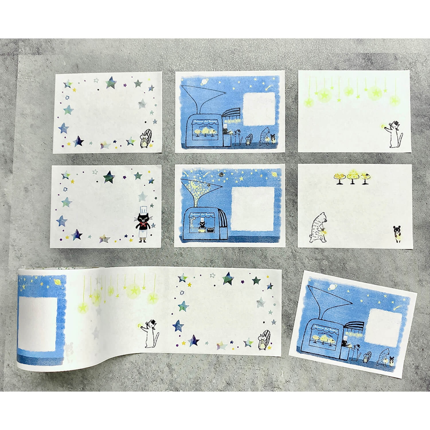 SEAL-DO Shinzi Katoh Sticky Notes Roll - Stardust Cookies