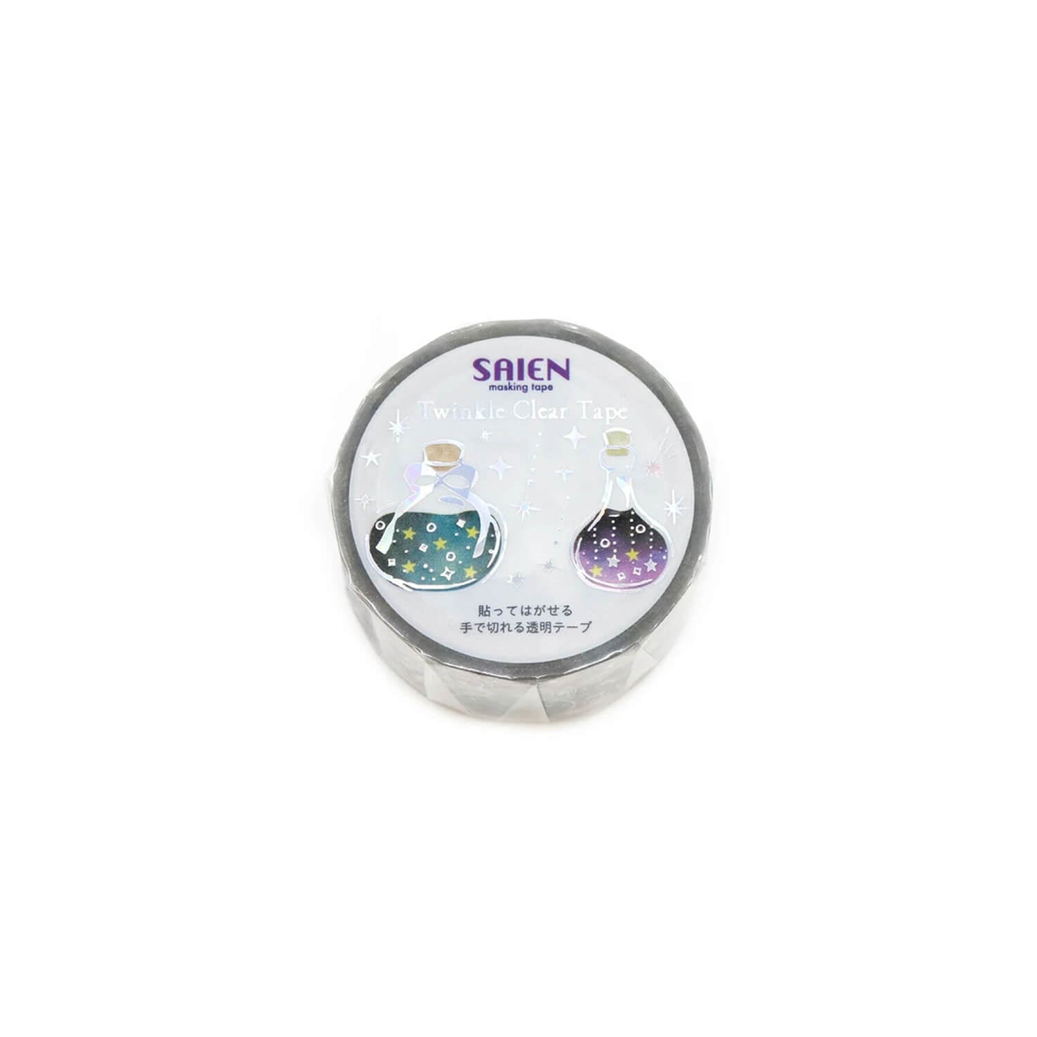 Saien Clear Masking Tape- Nostalgic Series - Starry Sky Bottle