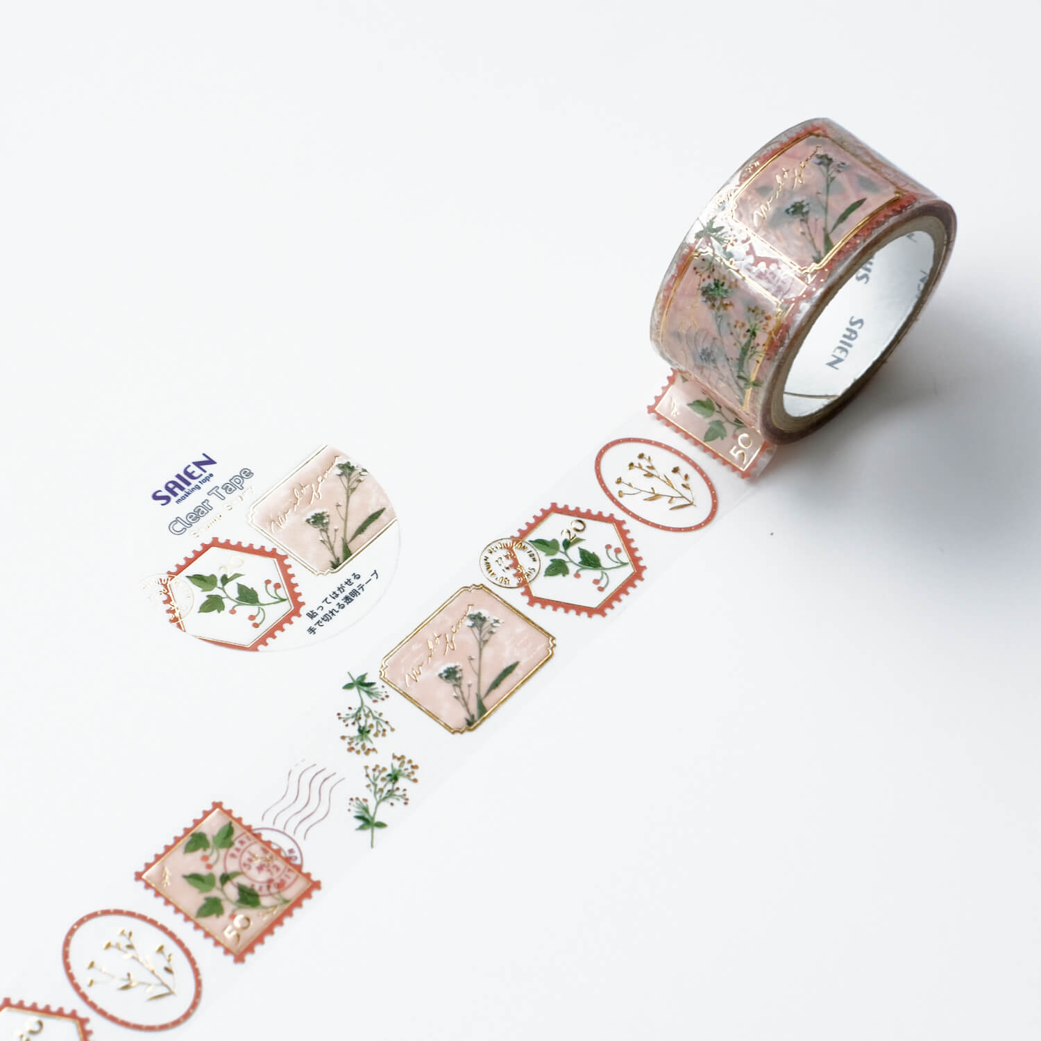 Saien Foil Clear Tape – Wild Flower (20 mm)