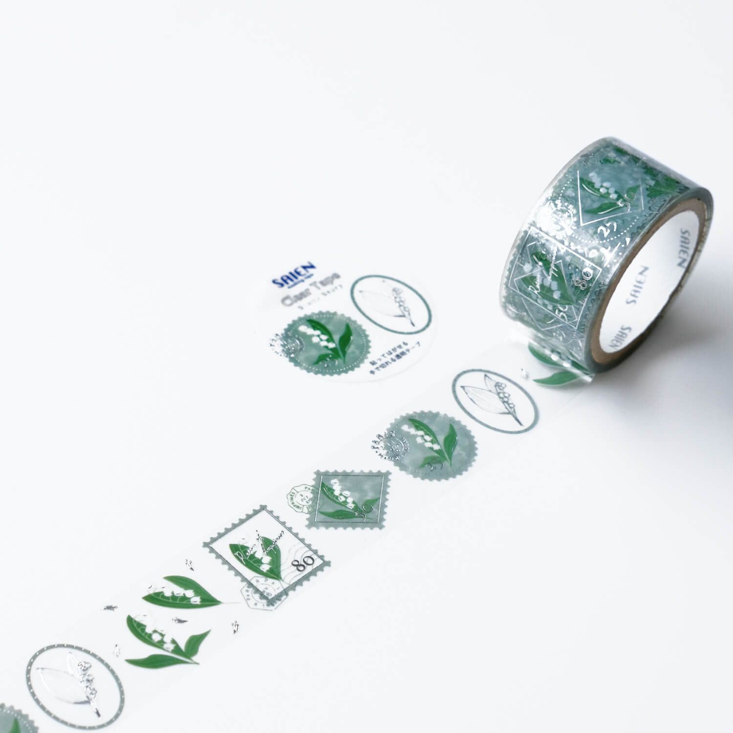 Saien Foil Clear Tape – Lily of the Valley (20 mm)