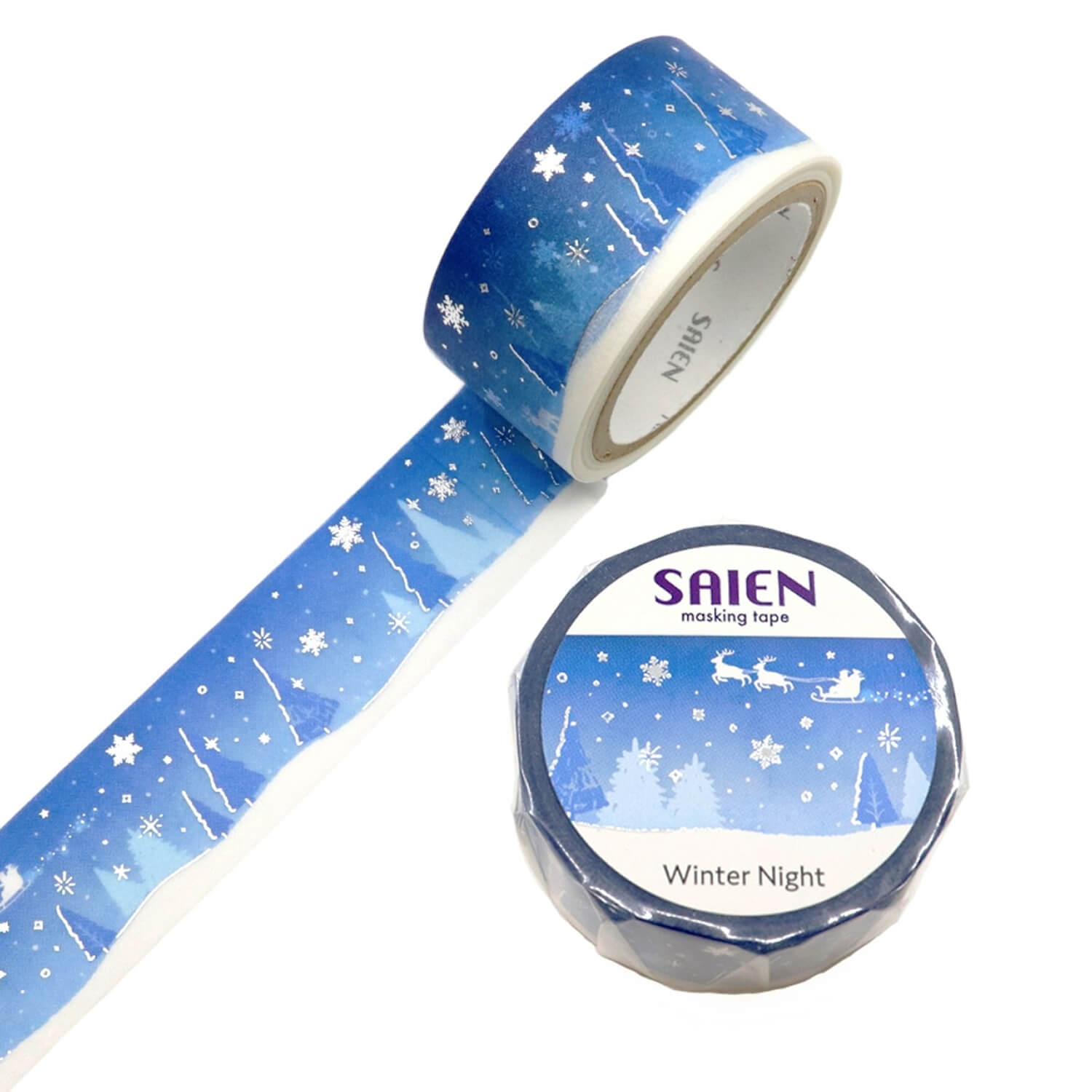 Saien Foil Masking Tape - Winter Night
