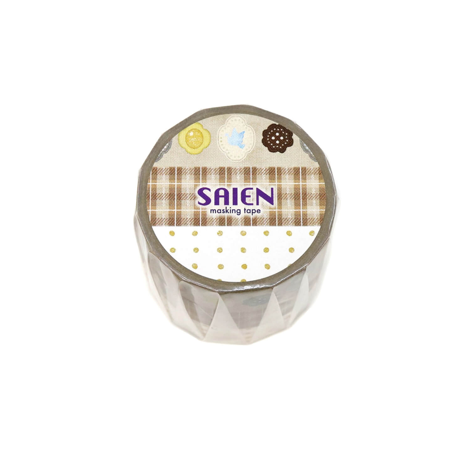 Saien Masking Tape Set – Antique Button (Set of 3)