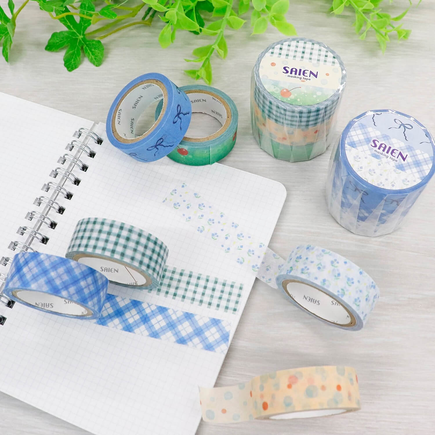 Saien Masking Tape Set – Cream Soda (Set of 3)