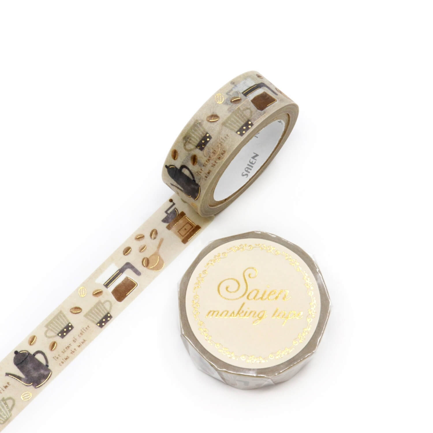 Saien Washi Tape - Coffee Time