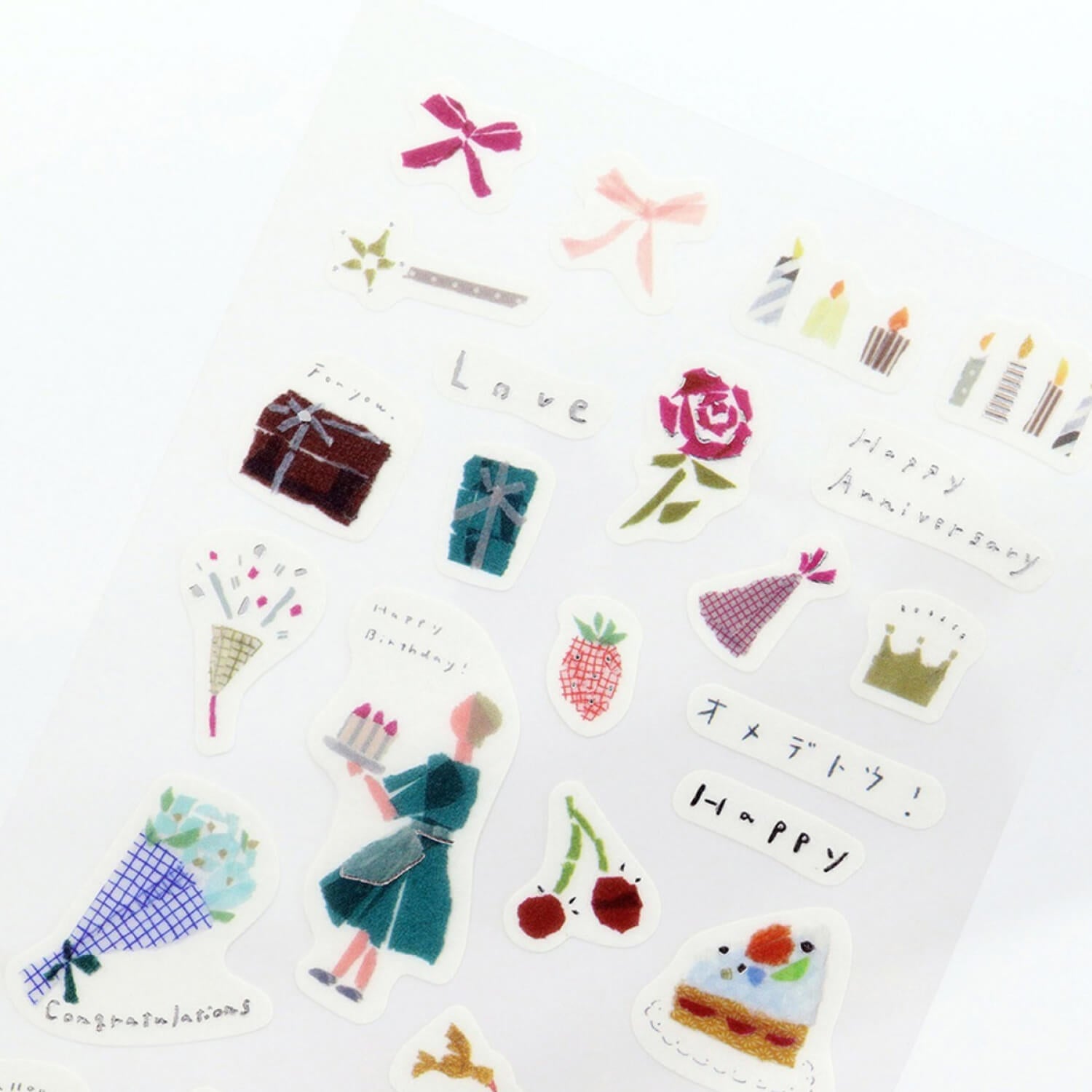 Saien x Miki Tamura Masking Sticker Sheet - Anniversary (Foil)
