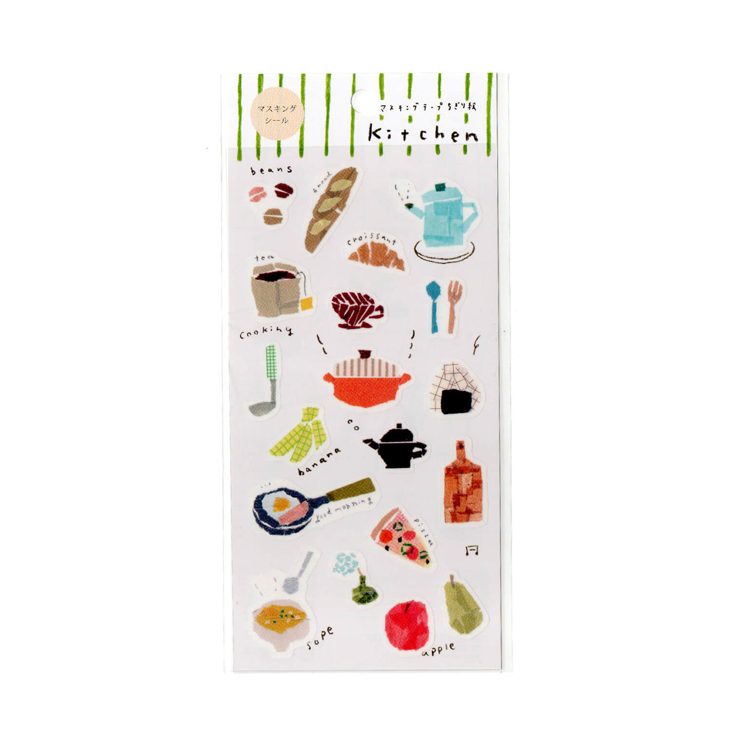 Saien x Miki Tamura Masking Sticker Sheet - Kitchen