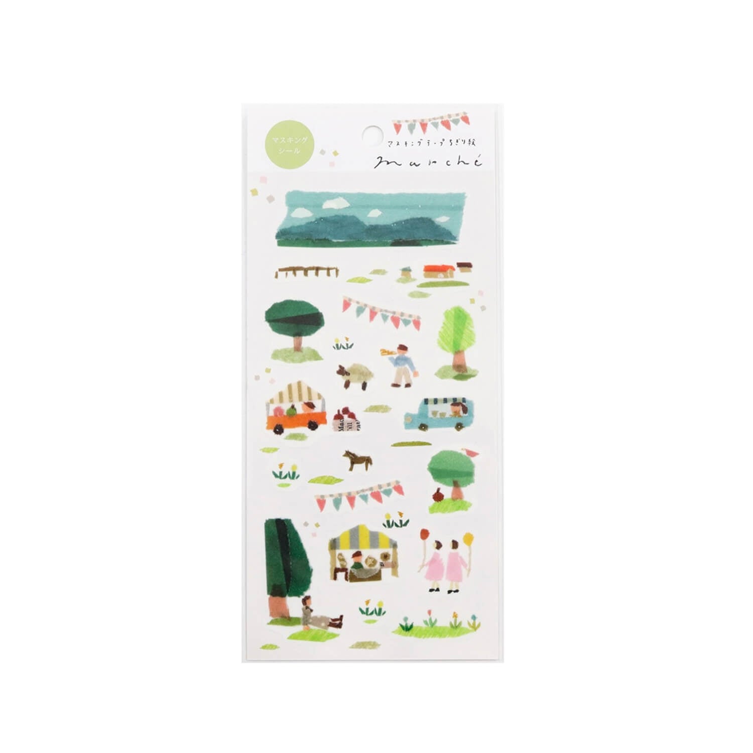 Saien x Miki Tamura Masking Sticker Sheet - Marche