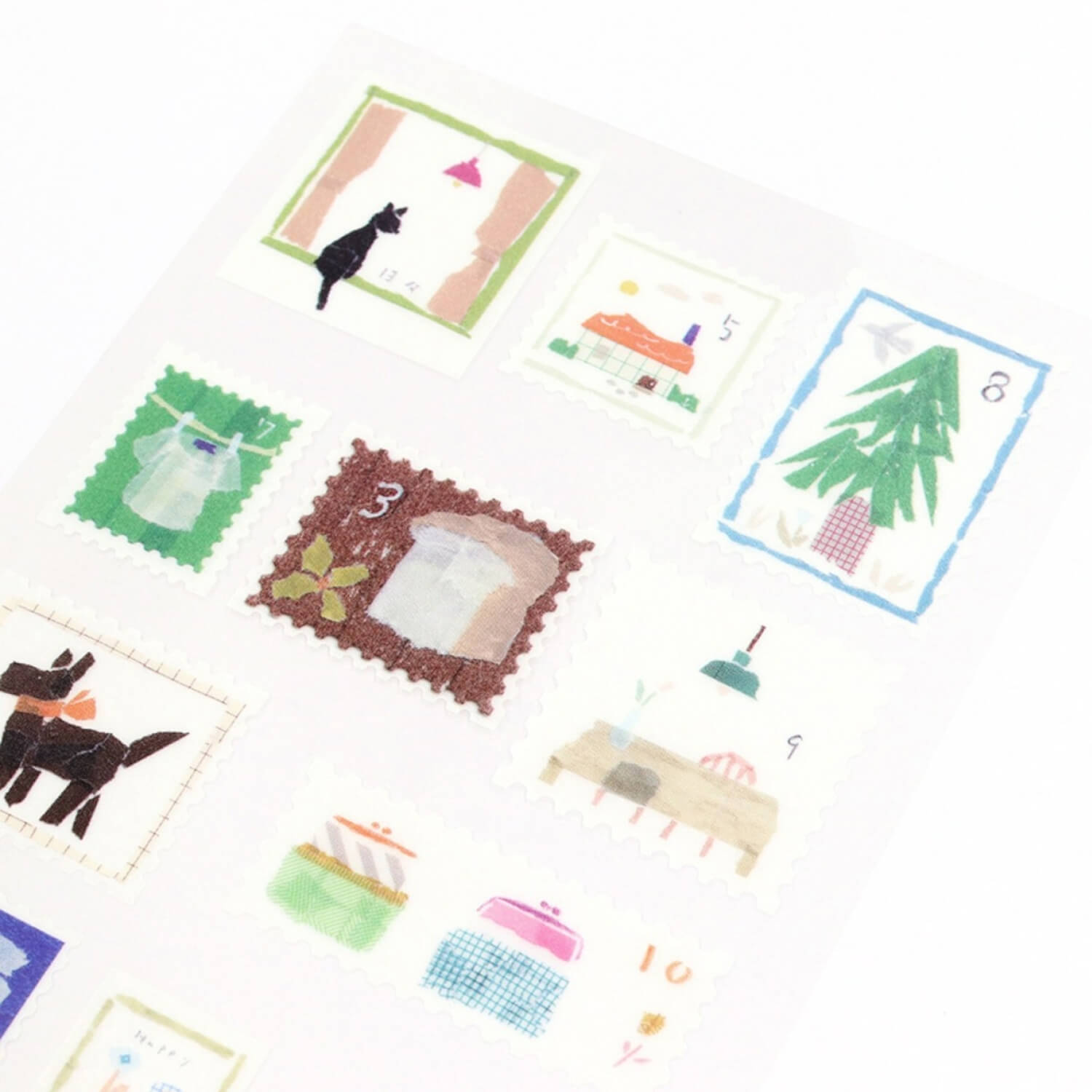 Saien x Miki Tamura Masking Sticker Sheet - Stamp